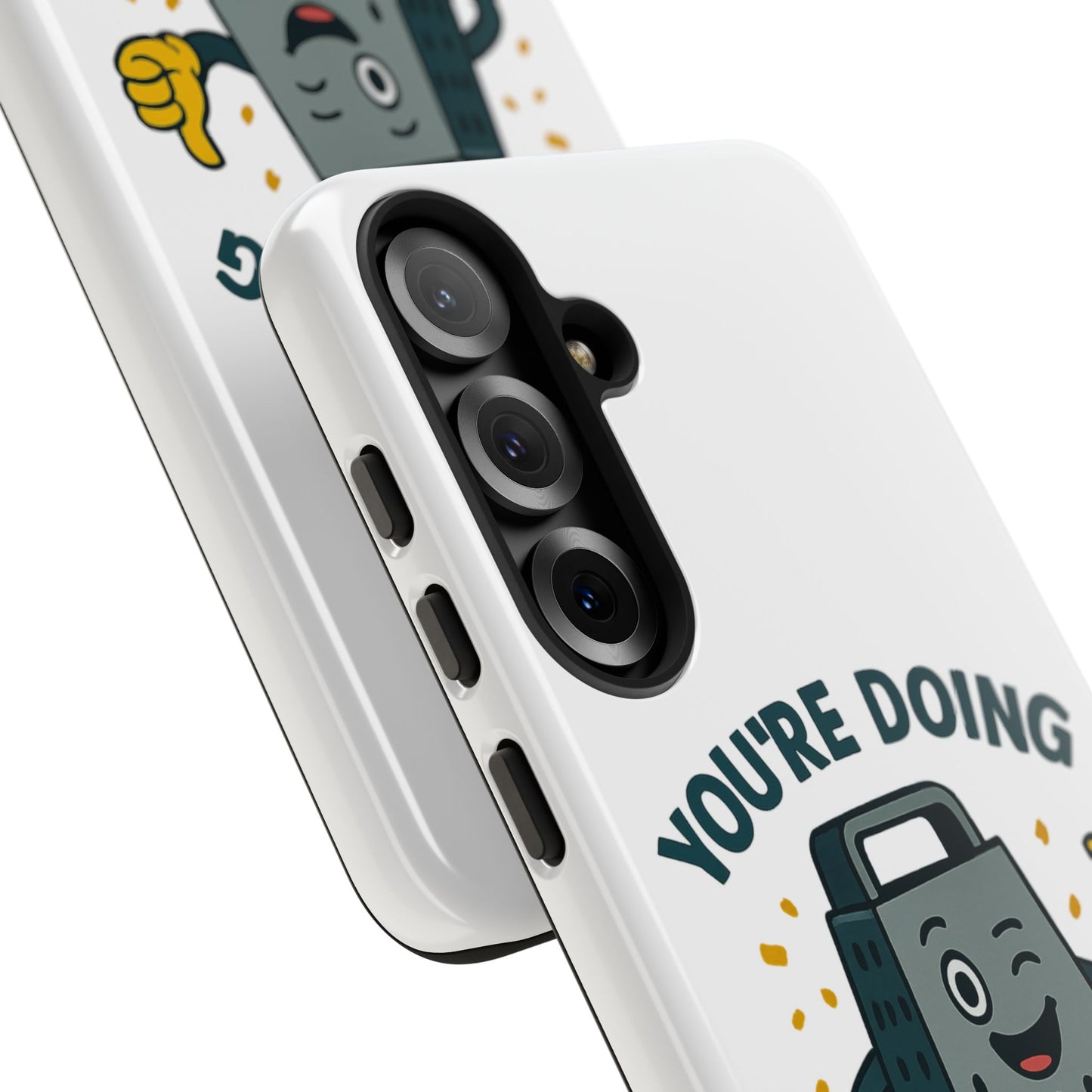 Samsung Tough Case - 'You're Doing Grate' Cheese Grater Design Phone Case for Chefs Foodie Accessory