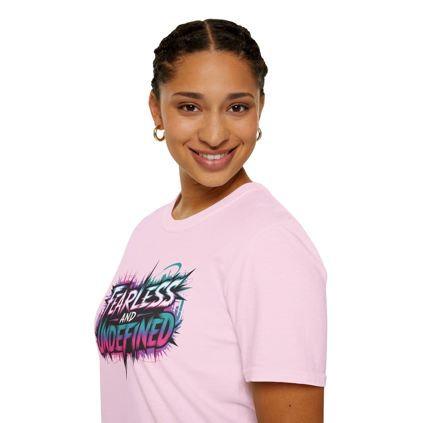 Fearless And Undefined T-Shirt, KPop Anime Inspired Graphic Tee, Empowering Quote Shirt, Bold Aesthetic Top For Fans, Dreamers, And Performers
