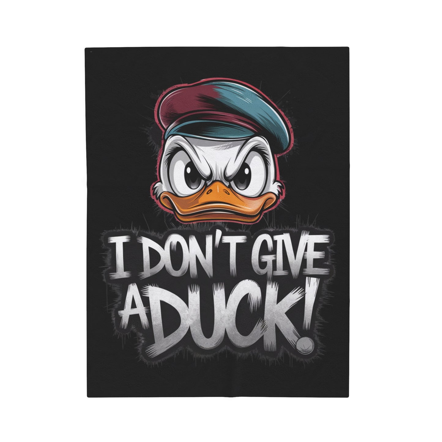 I Don't Give a Duck Angry Duck Blanket