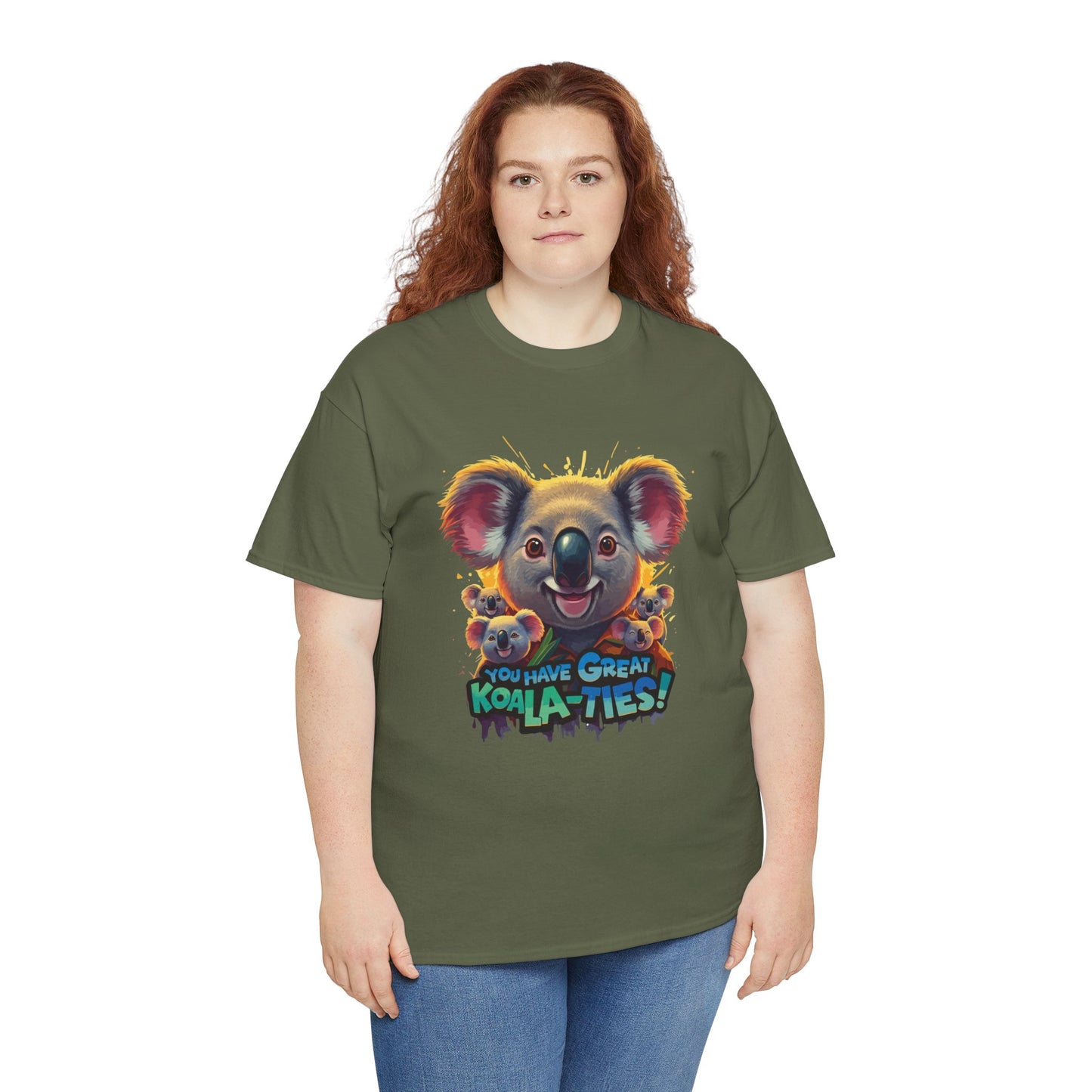 You Have Great Koala‑ties Tee – Cute Koala Pun T‑Shirt, Animal Lover Gift, Funny Wildlife Graphic, Unisex Casual Tee