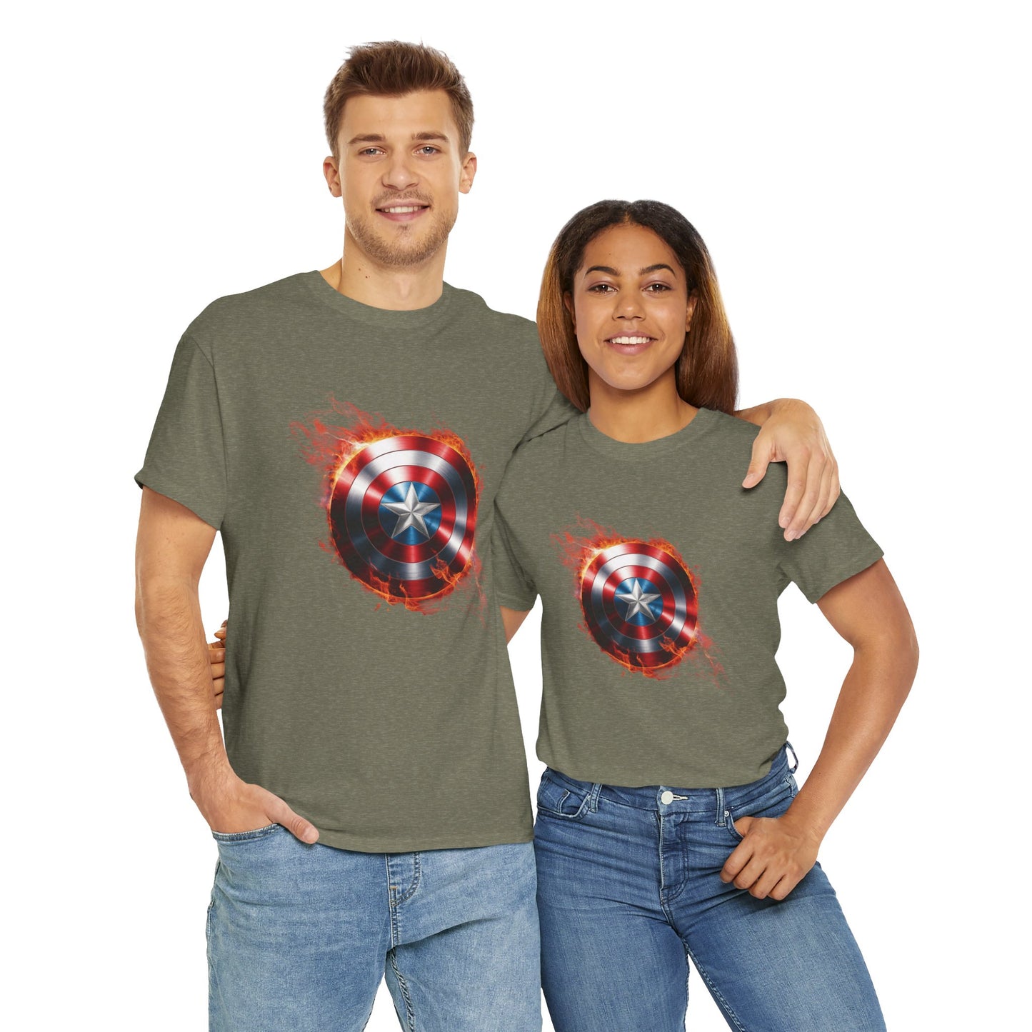 Captain America Flame Tee