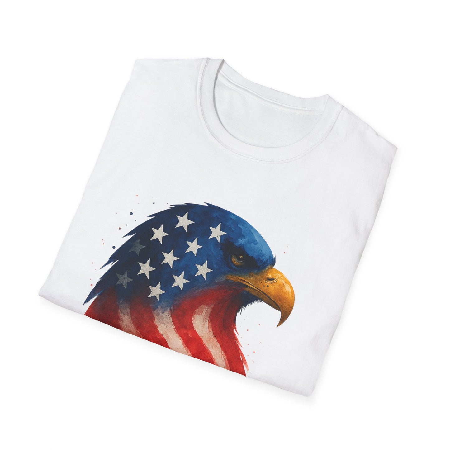 American Flag Eagle Shirt - 4th of July Patriotic Tee - USA Freedom T-Shirt - Independence Day Shirt - Bald Eagle Graphic Tee