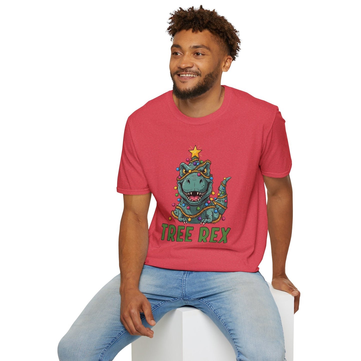Tree Rex T-Shirt, Dinosaur Christmas Tee, Funny Holiday Dino Shirt, Tree Rex Dinosaur Xmas Graphic Tee, Cute Winter Gift Tee