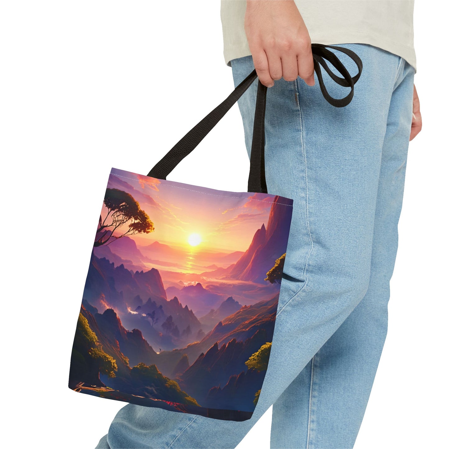 Sunset Landscape Tote Bag