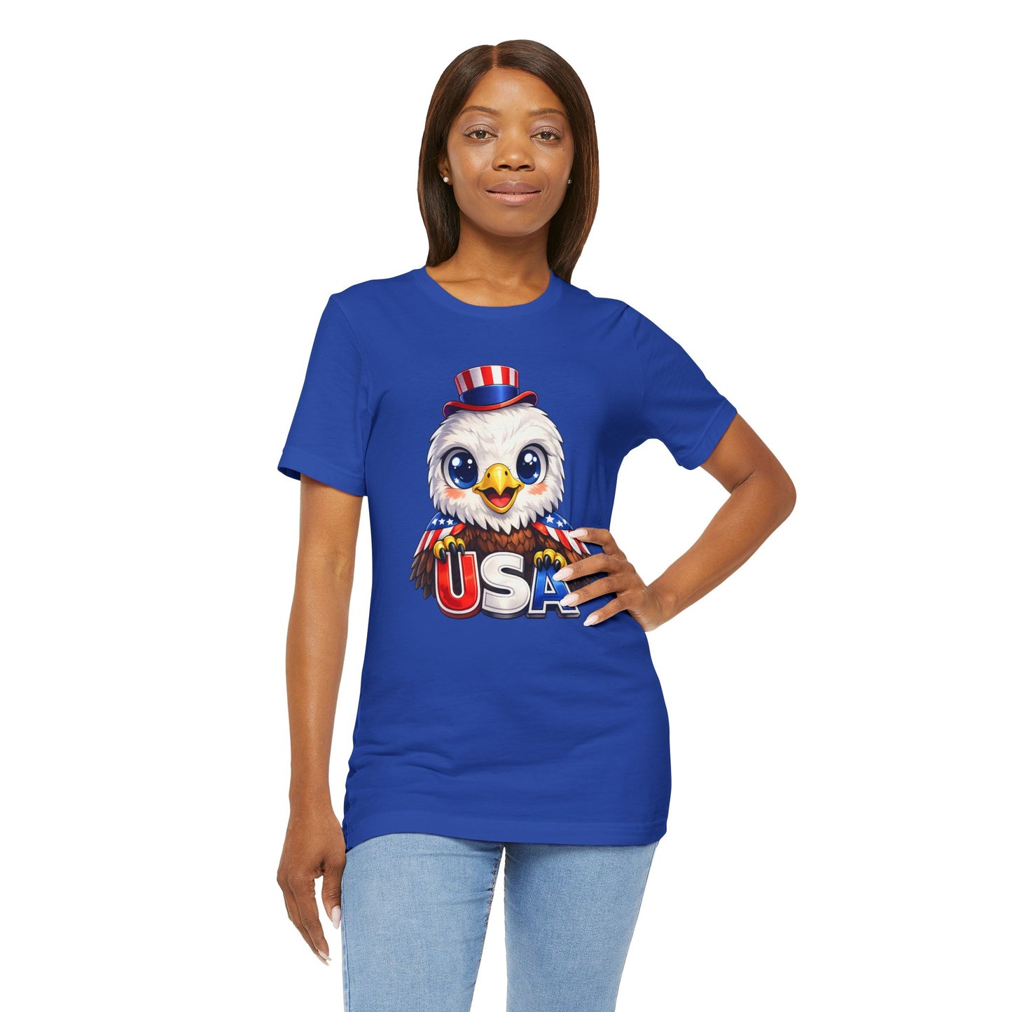 Cute USA Eagle Shirt, Patriotic Eagle T Shirt, Fourth Of July Shirt, American Flag Eagle Tee, Freedom Graphic Shirt, USA Pride Top