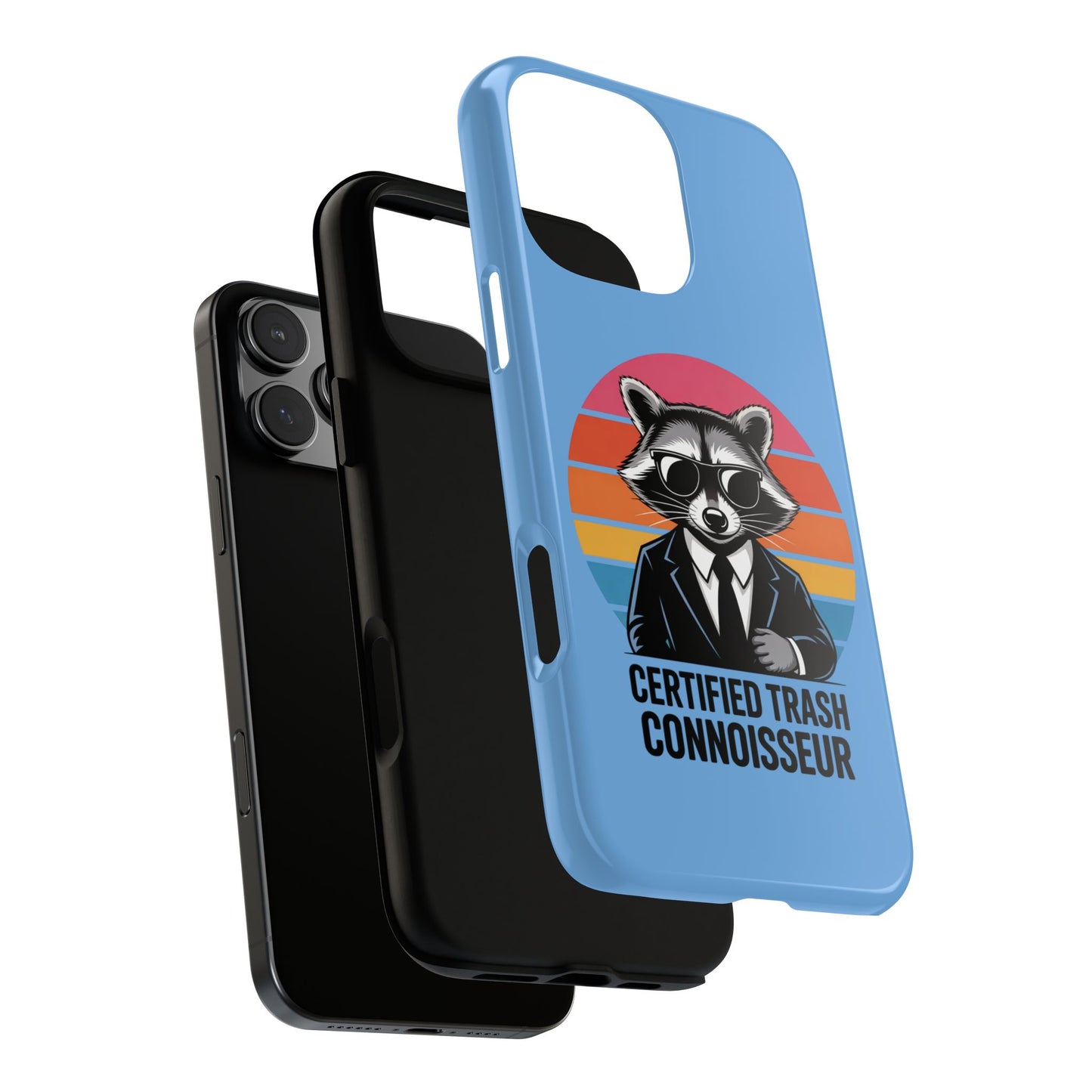 Humorous Raccoon Phone Case - Certified Trash Connoisseur