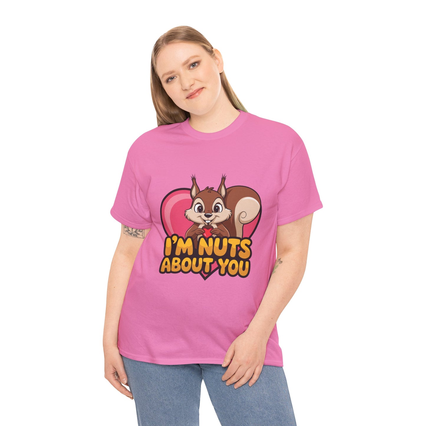 I’m Nuts About You Shirt, Funny Valentine Shirt, Squirrel Love T Shirt, Cute Animal Pun Tee, Valentine Gift For Him Her