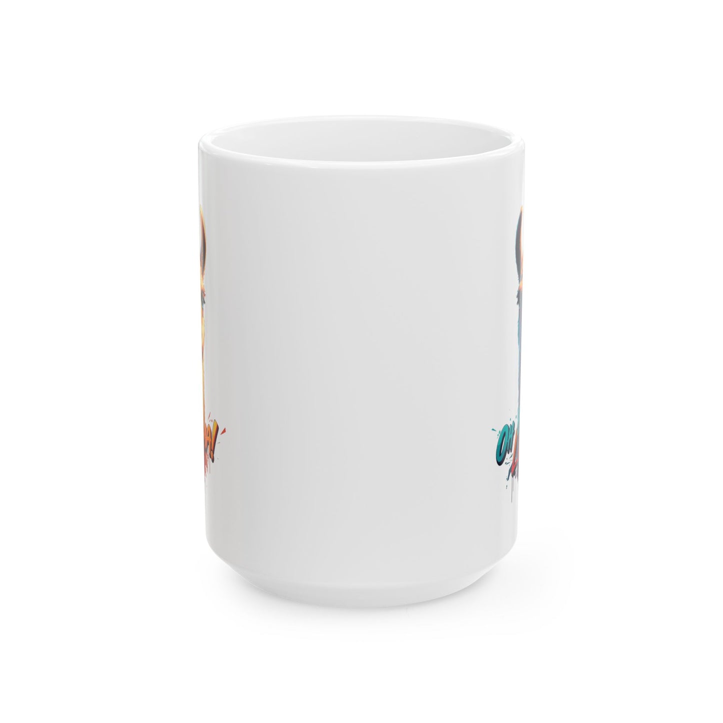 Oh La Llama Mug – Cute Llama Coffee Cup 11 oz & 15 oz Ceramic | Funny Animal Gift For Llama Lover Kitchen Decor