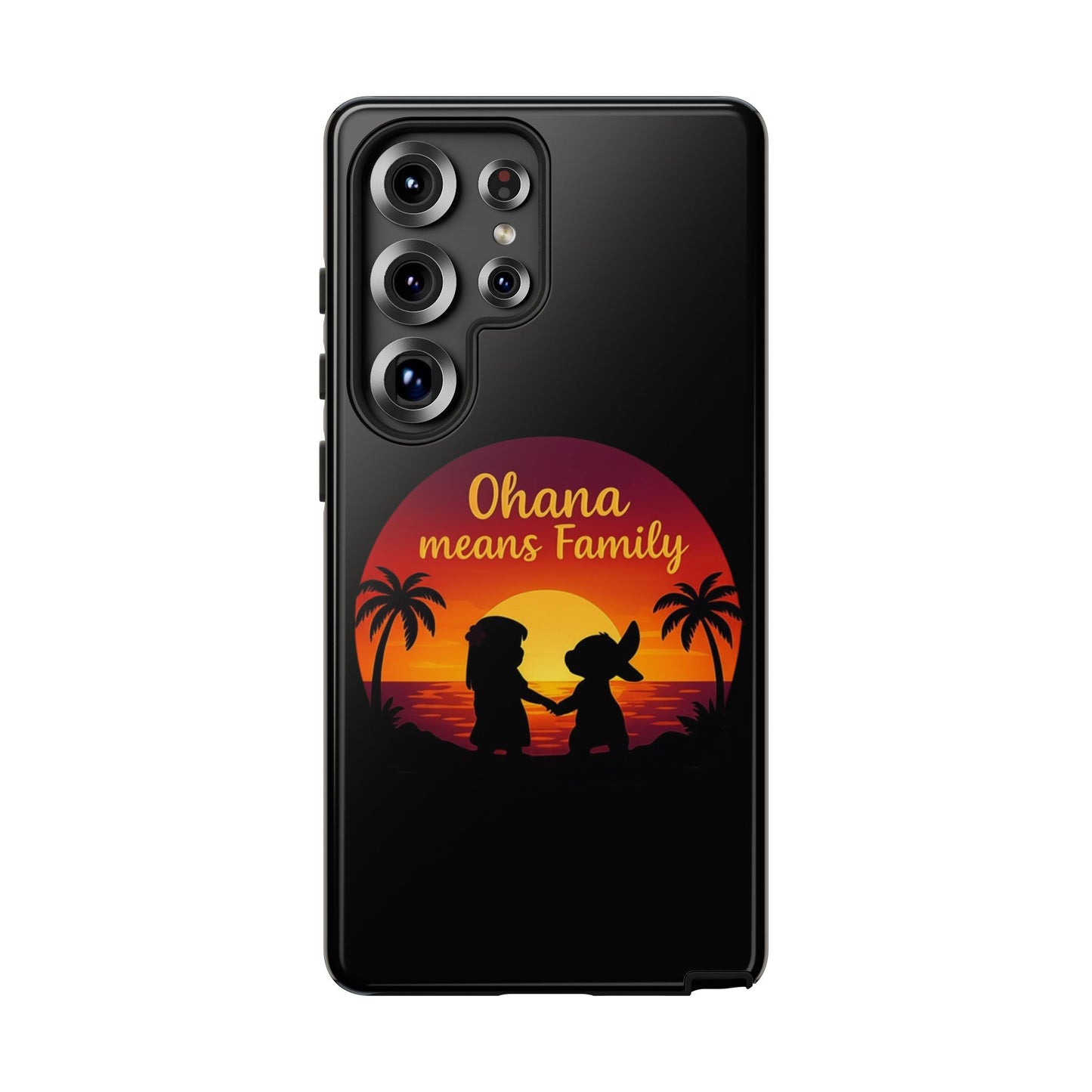 Ohana Means Family Samsung Case – Cute Hawaii Sunset Phone Cover – Lilo and Stitch-Inspired Gift – Protective Case for Galaxy S Series