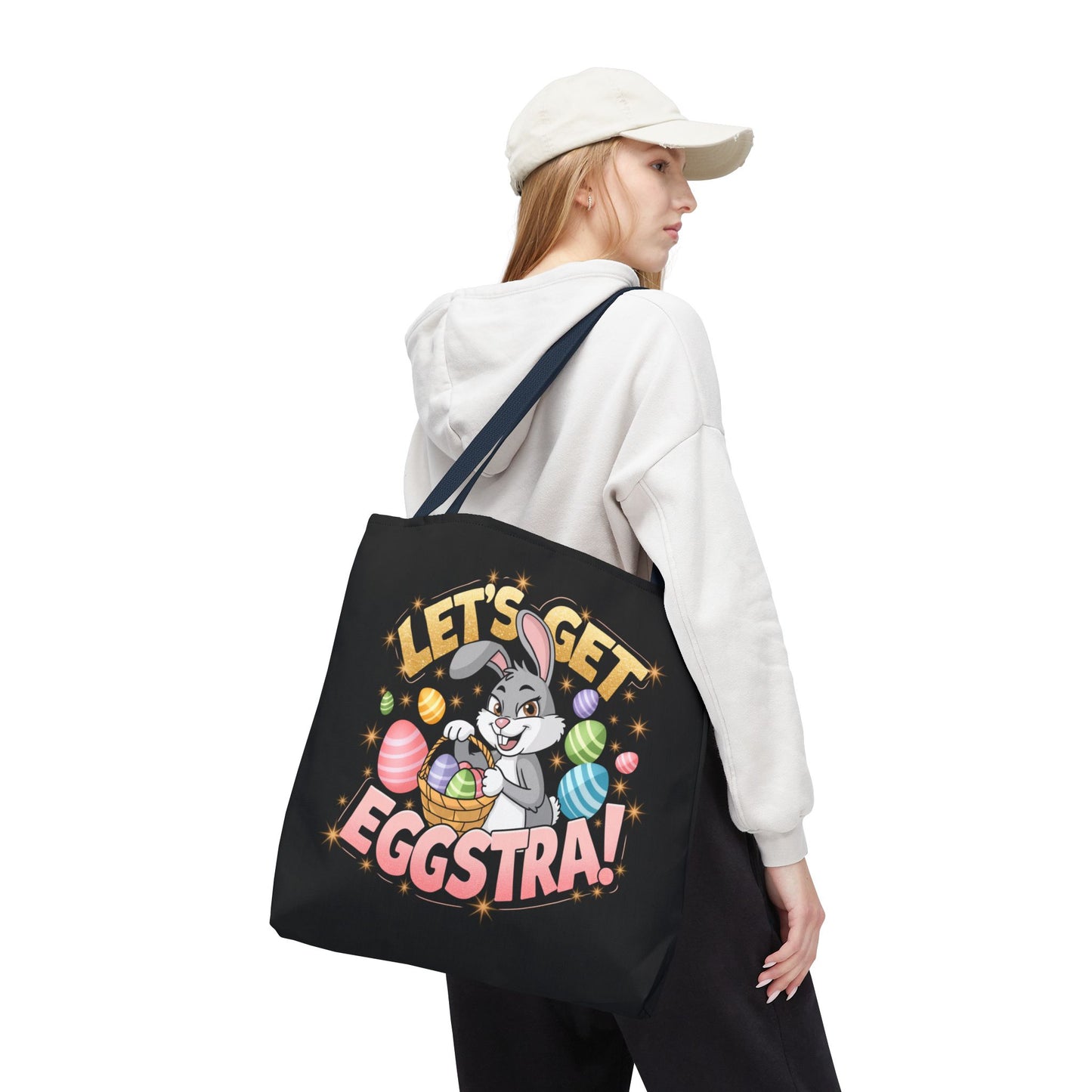 Easter Bunny Tote Bag - 'Leg's Get Eggstra'