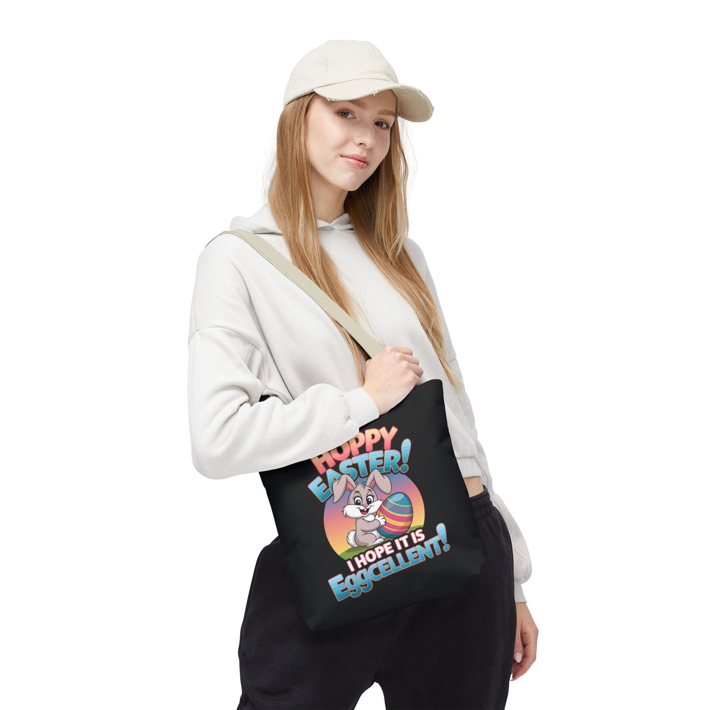 Happy Easter Tote Bag Eggcellent Bunny Design Easter Bag Easter Gift Easter Tote Accessory