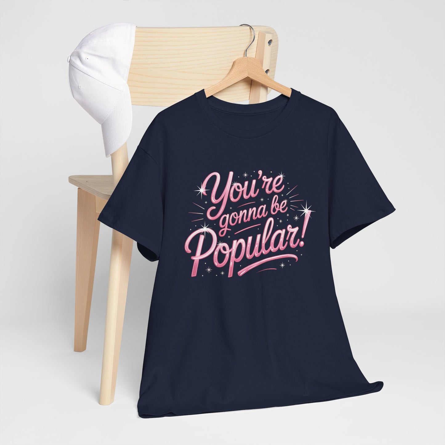 You’re Gonna Be Popular Wicked Musical Tee – Broadway Quote Shirt – Funny Retro Typography T-Shirt for Theatre Fans & Musical Lovers