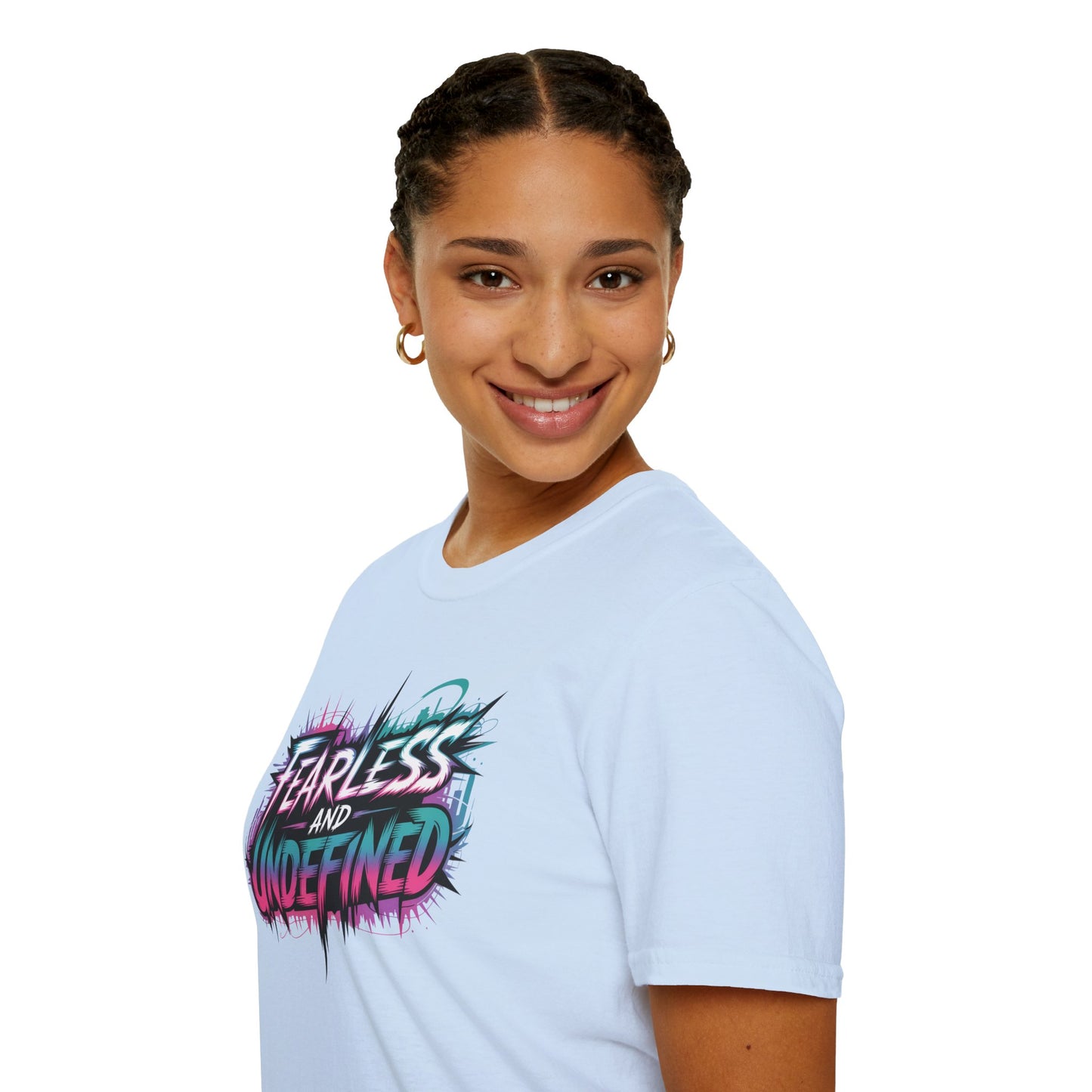 Fearless And Undefined T-Shirt, KPop Anime Inspired Graphic Tee, Empowering Quote Shirt, Bold Aesthetic Top For Fans, Dreamers, And Performers