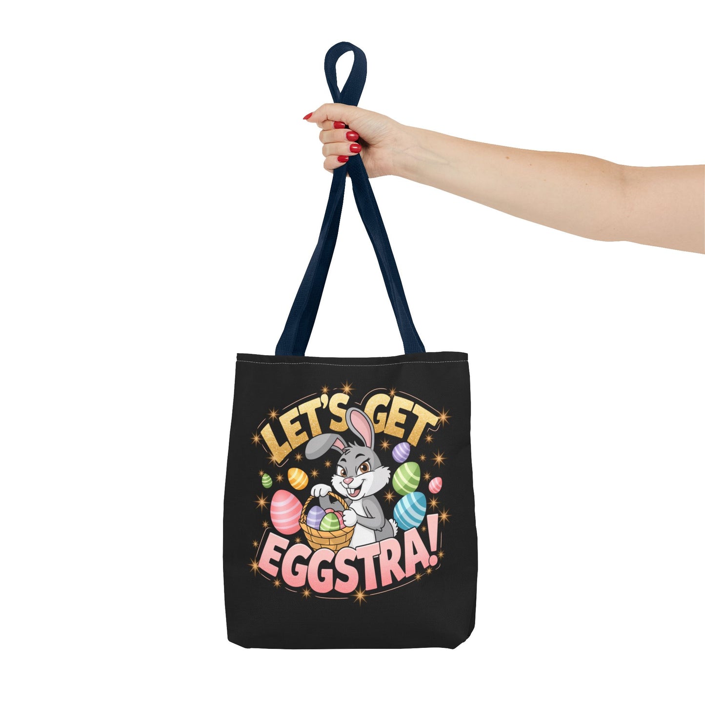Easter Bunny Tote Bag - 'Leg's Get Eggstra'