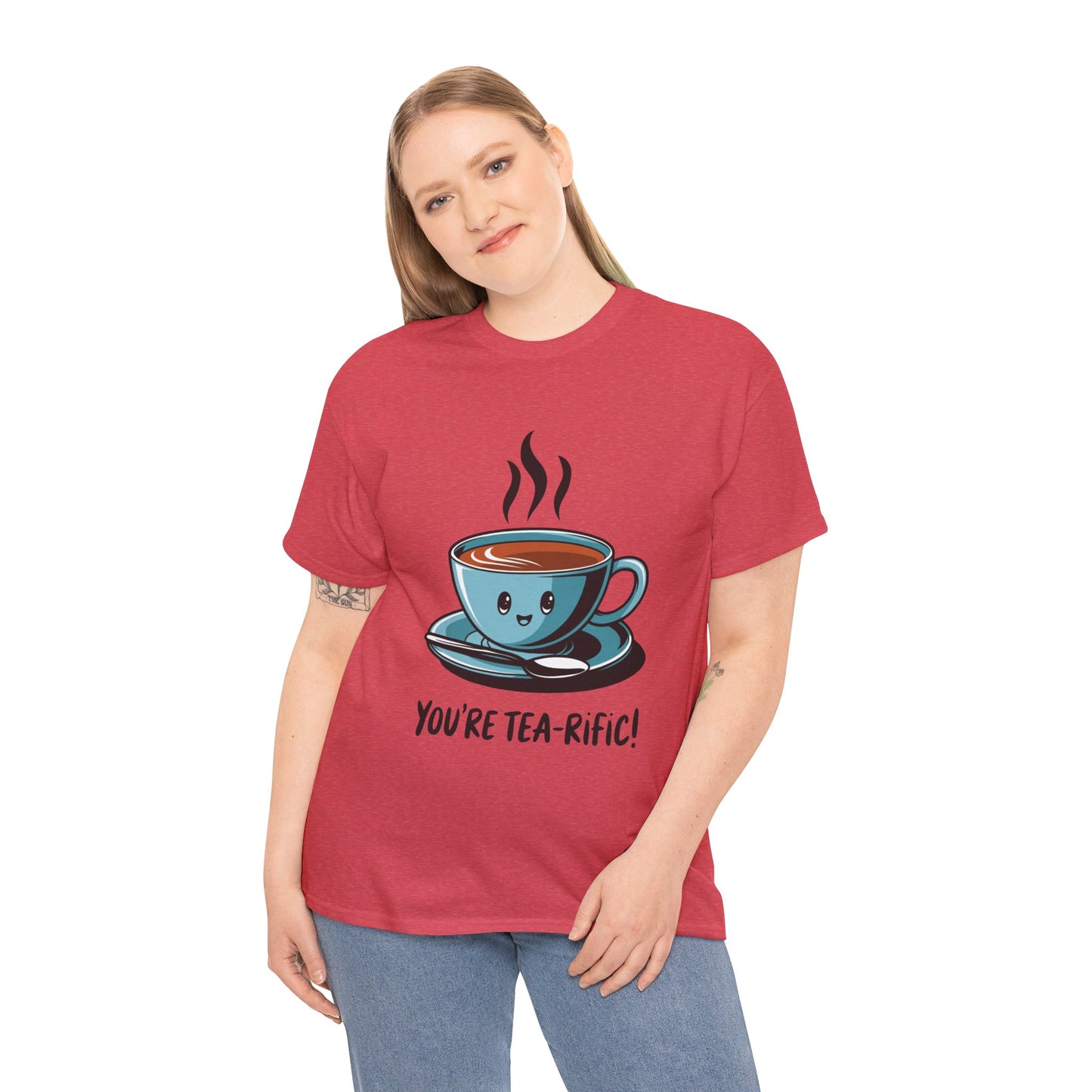 You’re Tea-Rific! Cute Tea Pun T-Shirt for Tea Lovers - Funny Gift, Kawaii Cup Graphic Tee - Unisex Soft Cotton Shirt