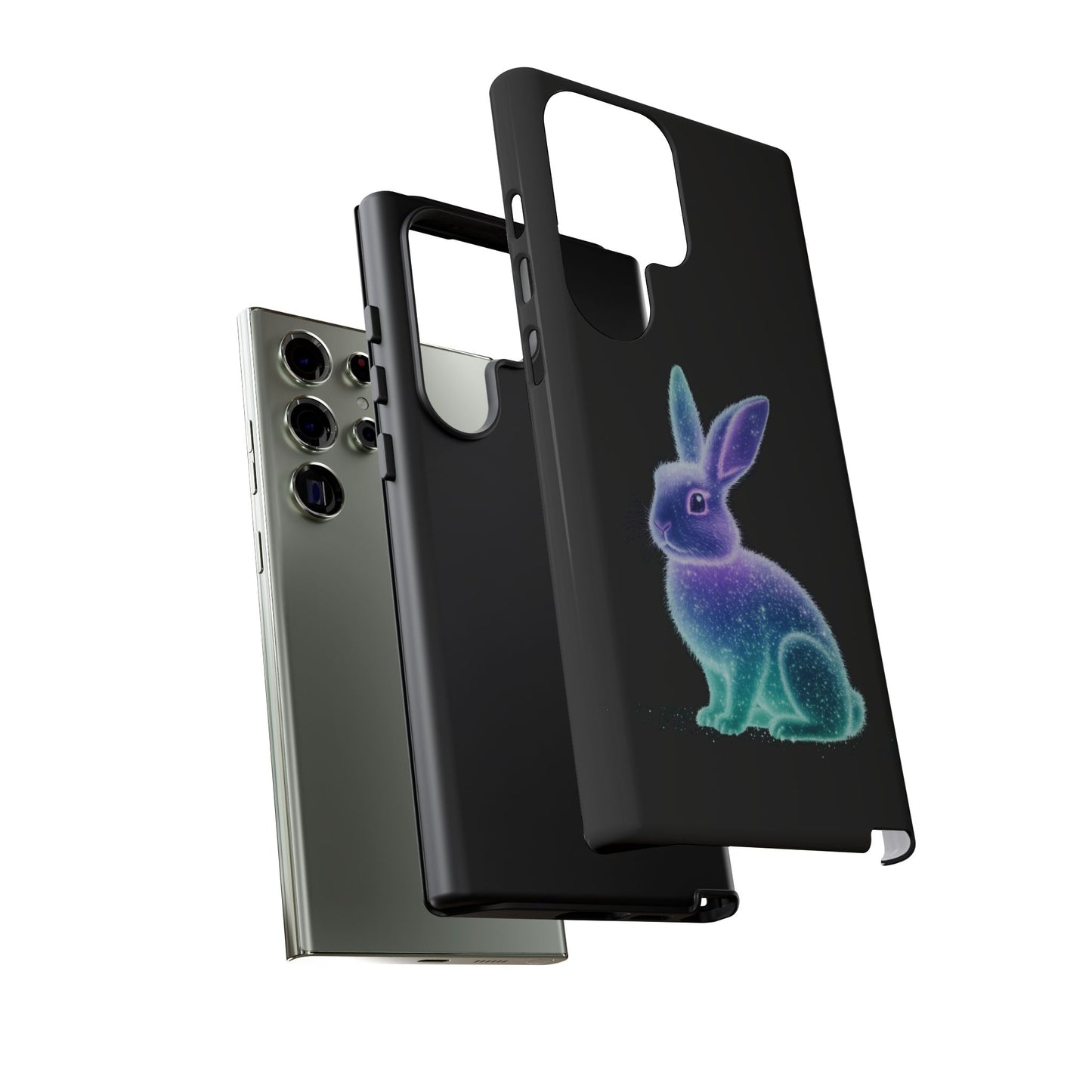 Samsung Case Bioluminescent Easter Bunny Design Easter Phone Case Easter Bunny Samsung Case Easter Accessory