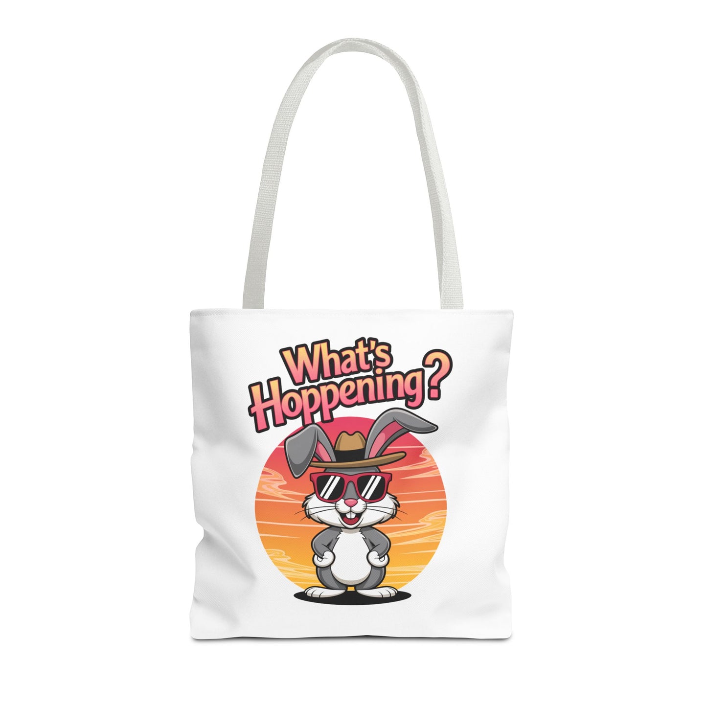 Bunny Tote Bag - 'What's Hoppening'