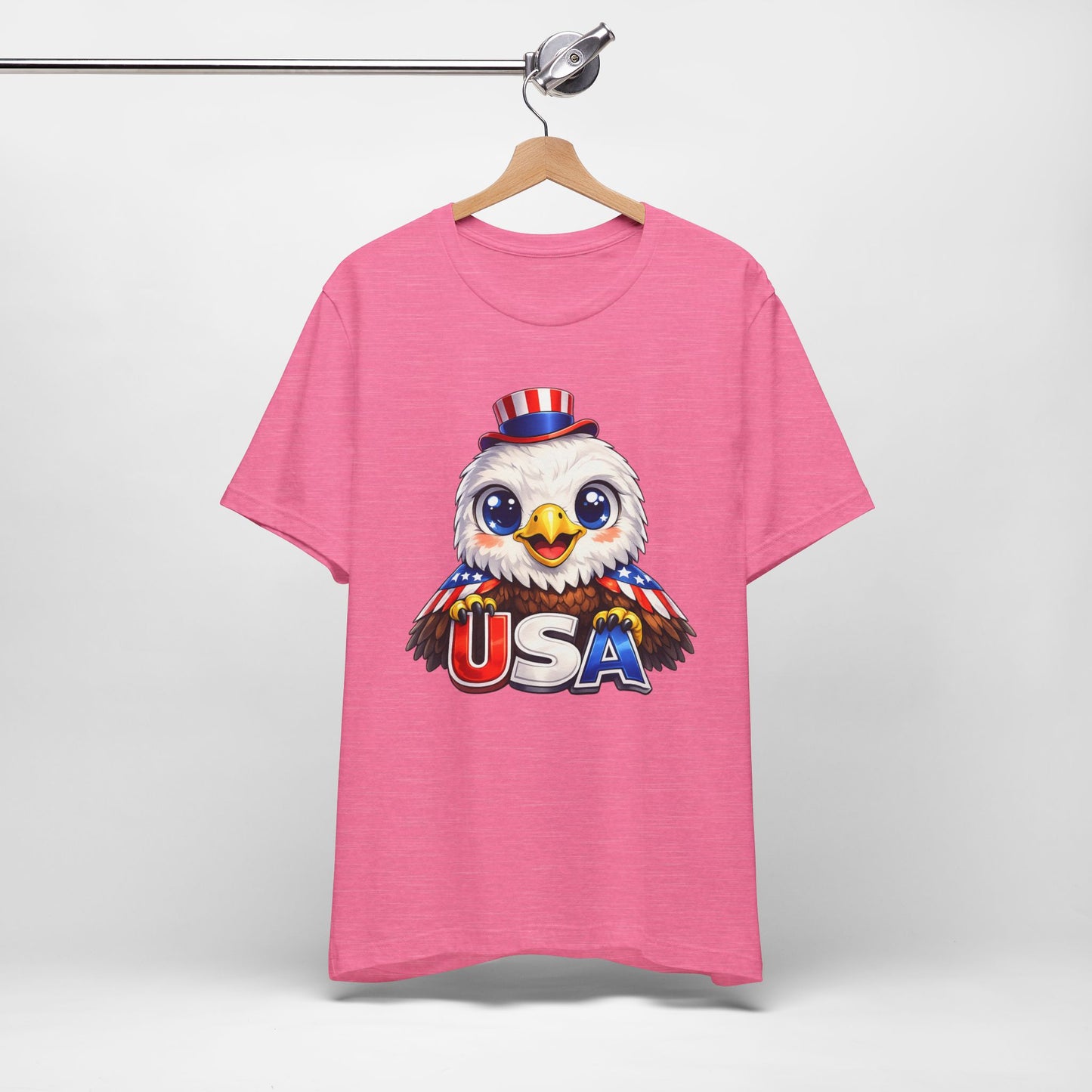 Cute USA Eagle Shirt, Patriotic Eagle T Shirt, Fourth Of July Shirt, American Flag Eagle Tee, Freedom Graphic Shirt, USA Pride Top