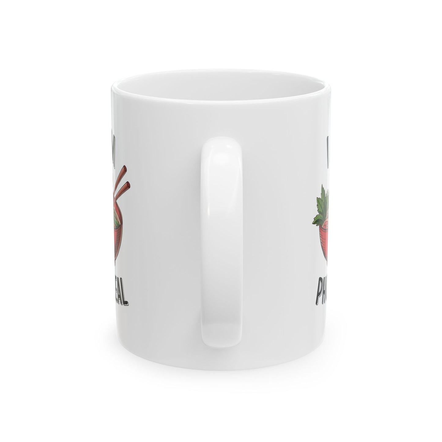 I Am Pho Real Funny Mug – Food Pun Coffee Cup, Dishwasher Safe Ceramic, Hilarious Gift for Pho Lovers, Foodies, Coworkers & Friends