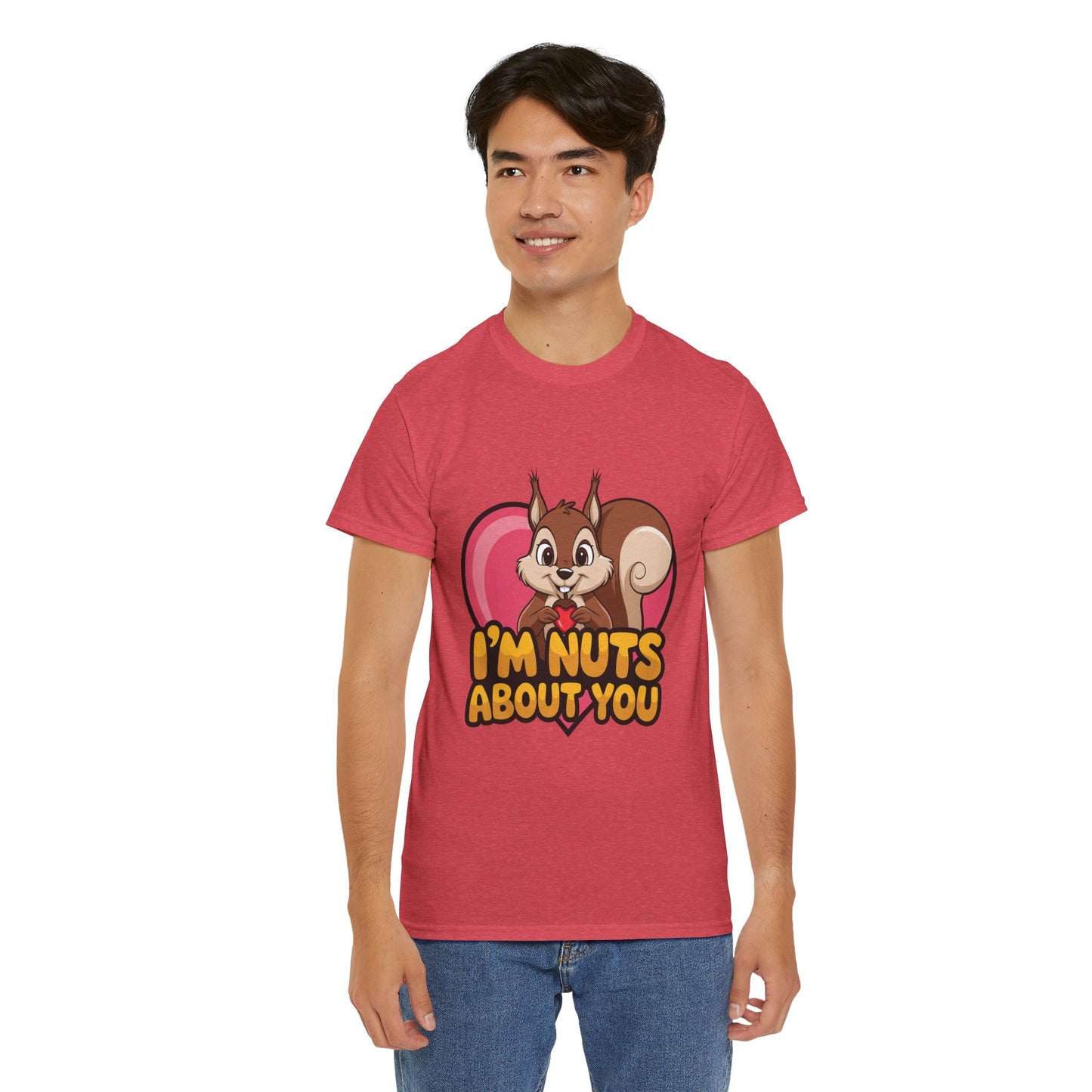 I’m Nuts About You Shirt, Funny Valentine Shirt, Squirrel Love T Shirt, Cute Animal Pun Tee, Valentine Gift For Him Her