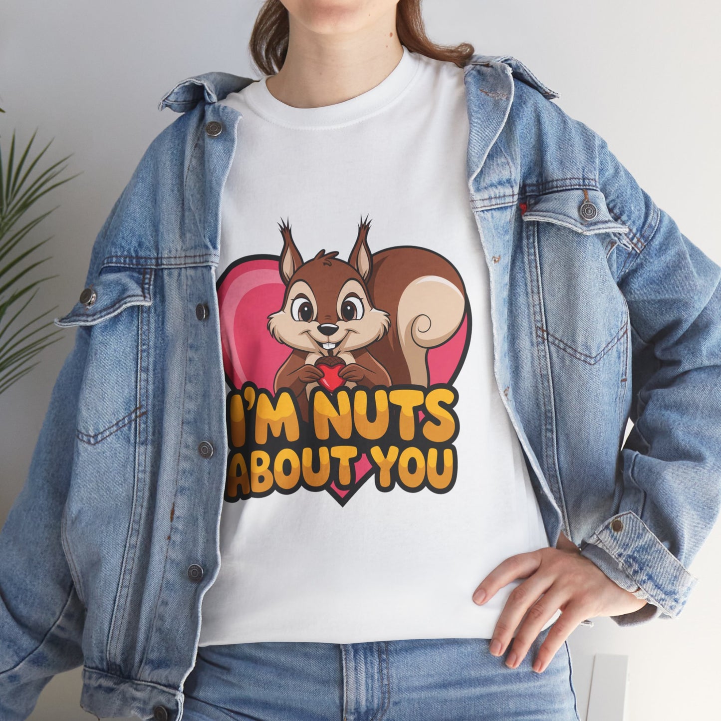 I’m Nuts About You Shirt, Funny Valentine Shirt, Squirrel Love T Shirt, Cute Animal Pun Tee, Valentine Gift For Him Her