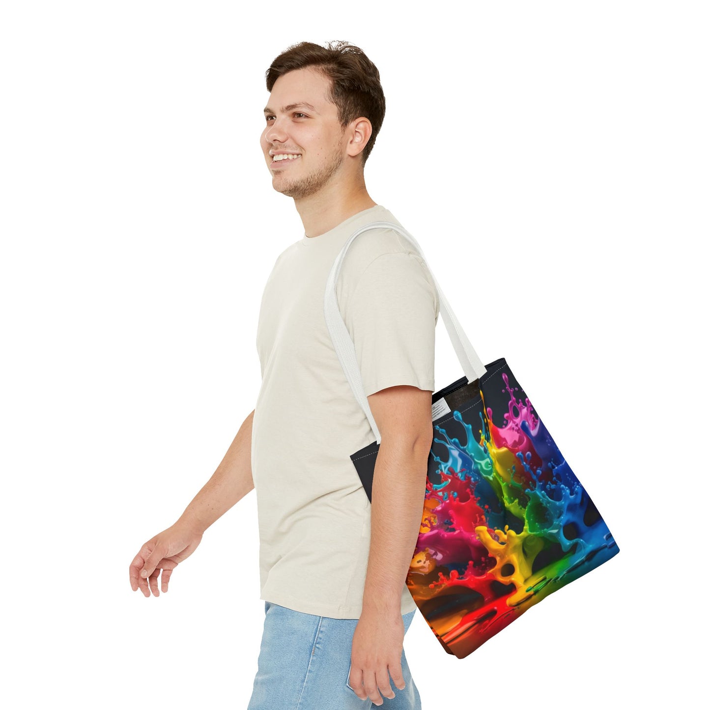 Colorful Splash Tote Bag - Vibrant Art for Every Occasion