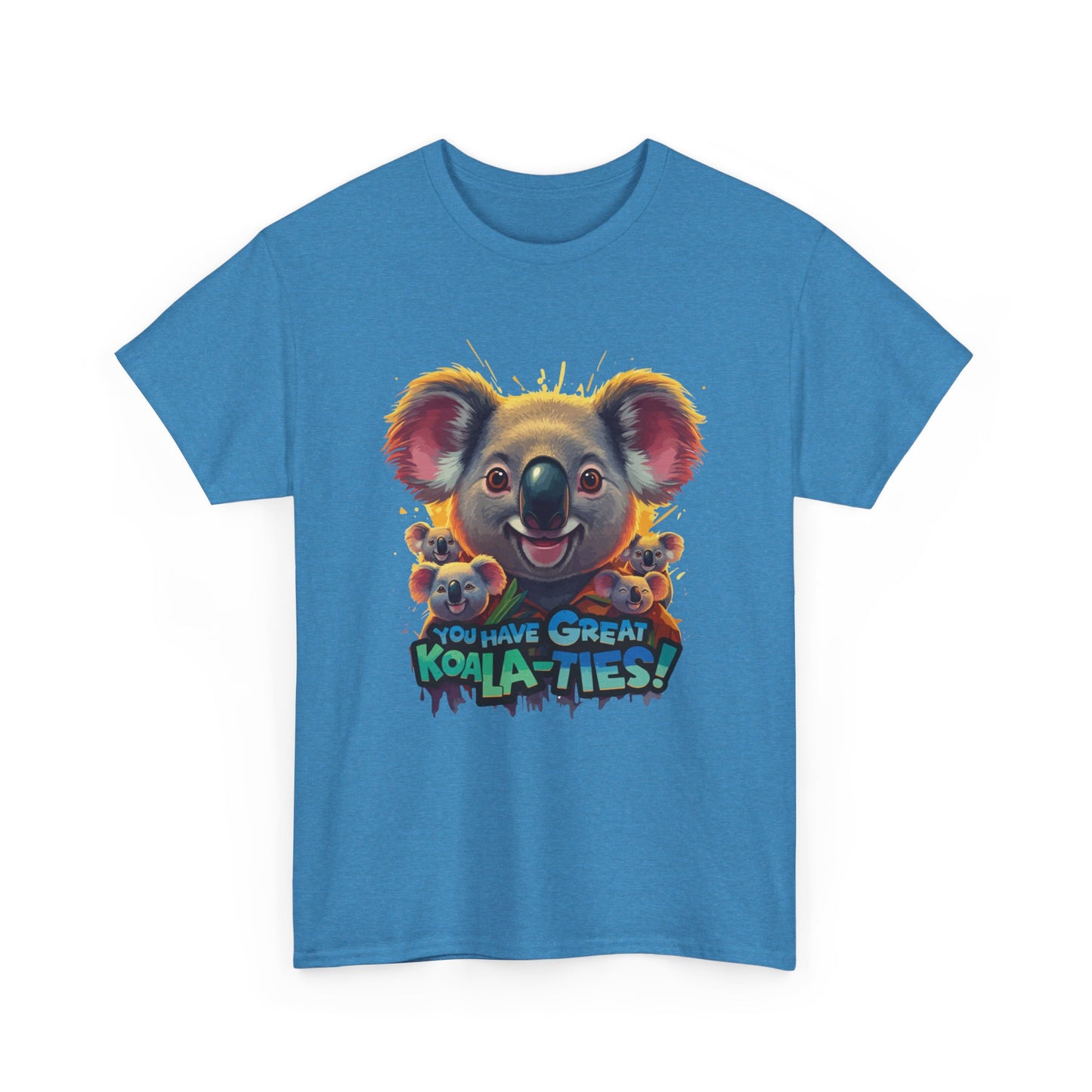 You Have Great Koala‑ties Tee – Cute Koala Pun T‑Shirt, Animal Lover Gift, Funny Wildlife Graphic, Unisex Casual Tee