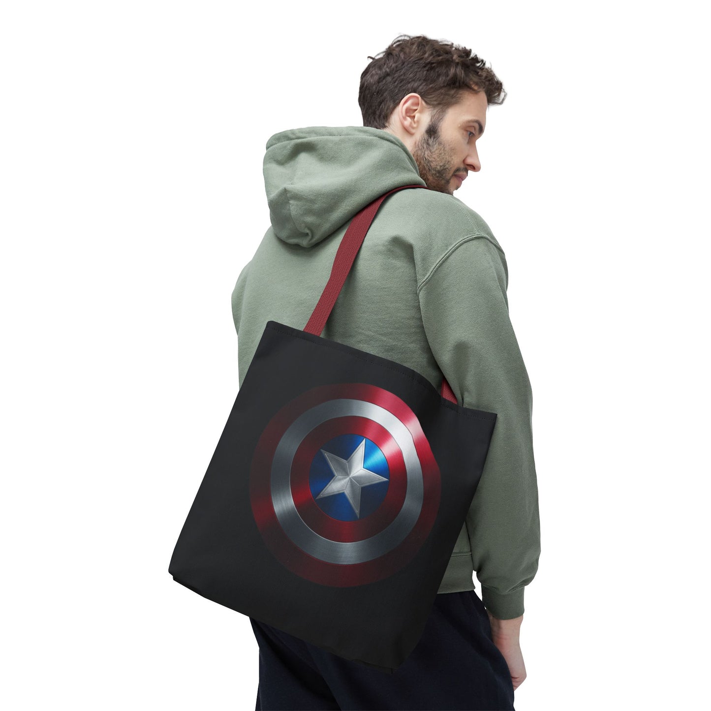 Heroic Shield Tote Bag - Stylish Marvel-Inspired Carryall for Fans