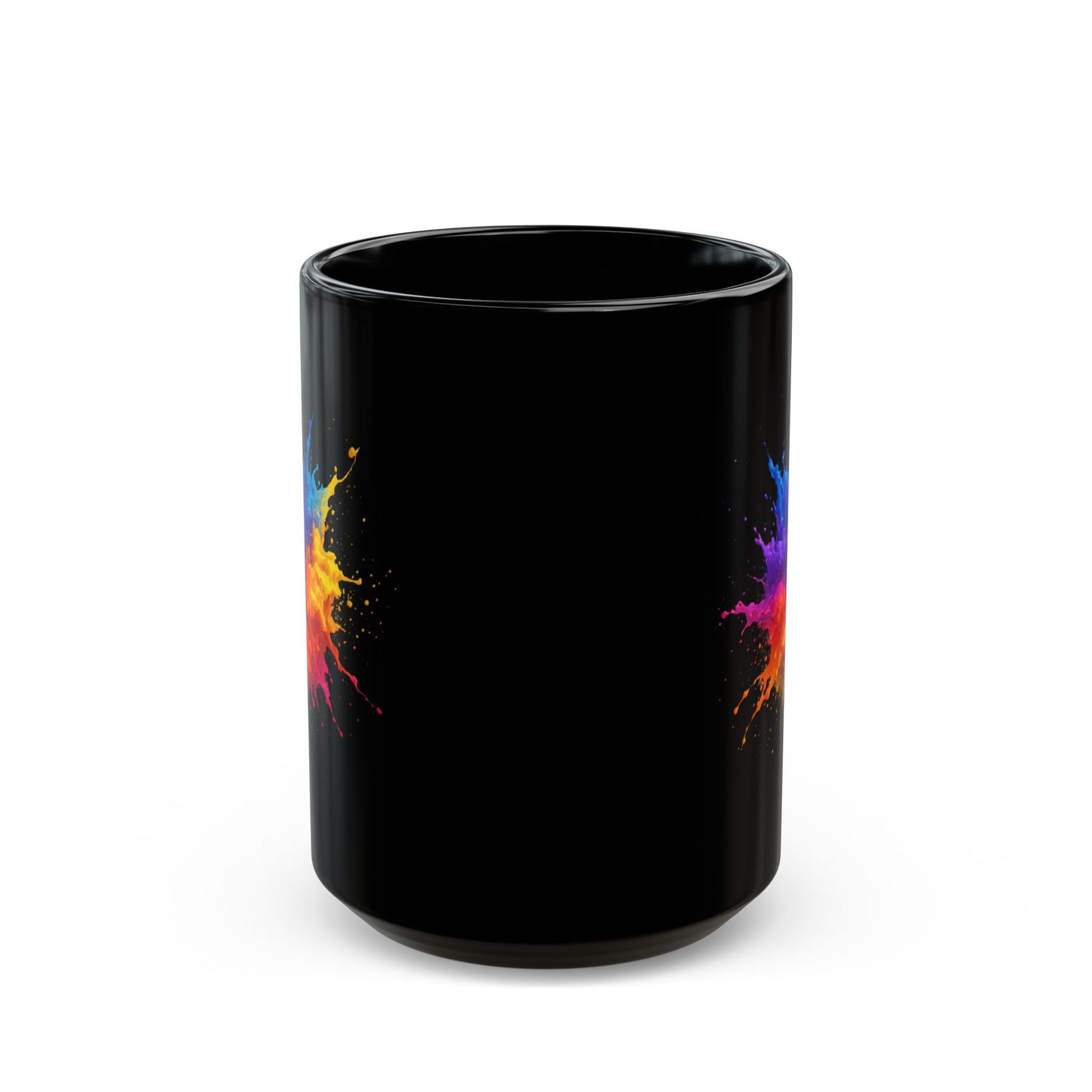 Color Splash Art Mug - Abstract Paint Splash Coffee Cup - Bright Bold Colorful Mug - Artist Gift Idea - Creative Vibe Mug 11oz 15oz