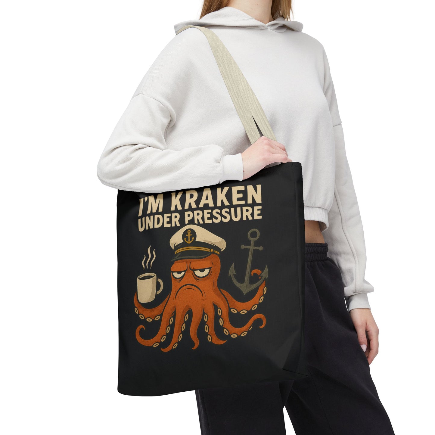 Stressed Octopus Tote Bag Nautical Bag Beach Tote Ocean Reusable Bag Seaside