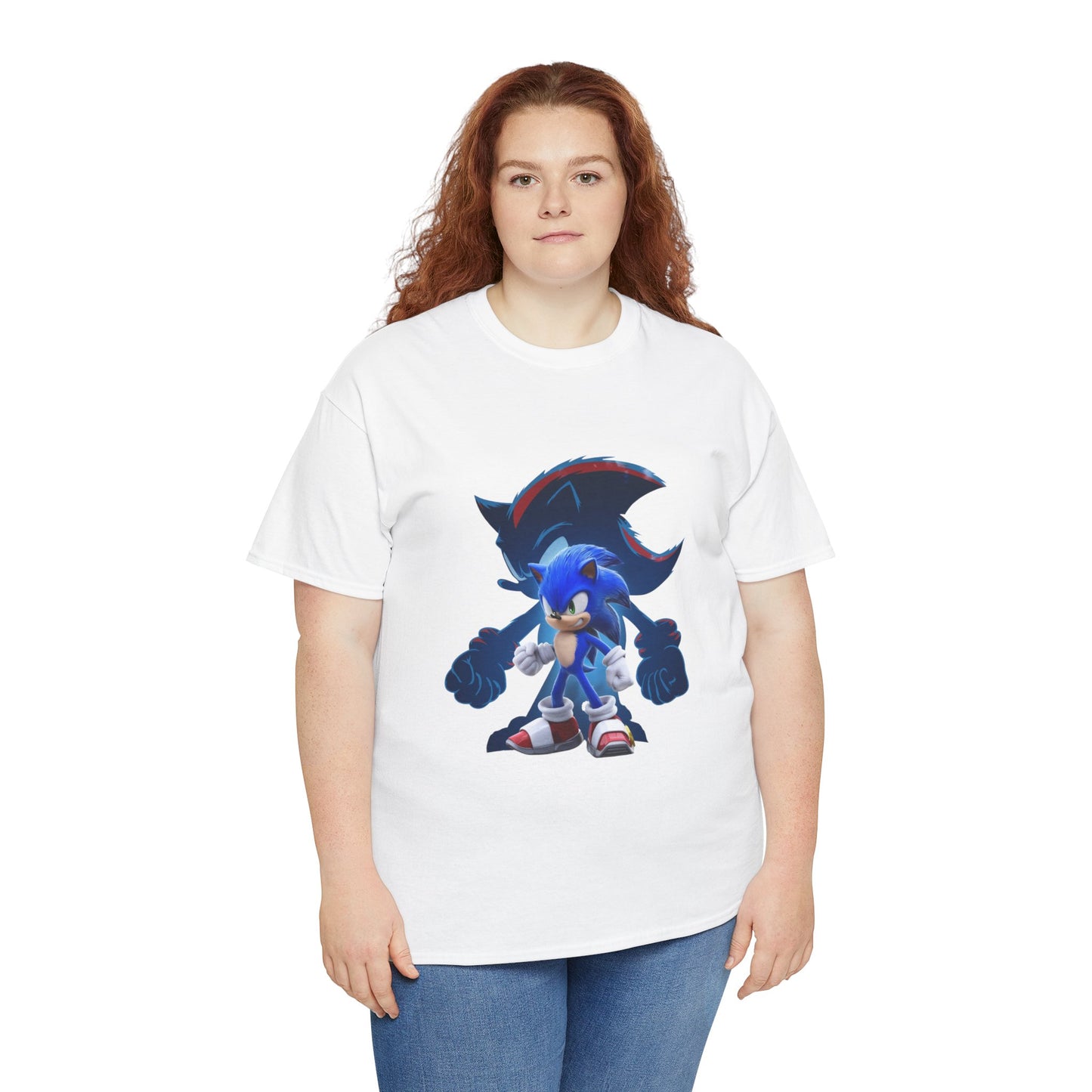 Blue Speed Hero Graphic Tee | Retro Gaming Legend T-Shirt | Fan Inspired Gamer Apparel | Cool Vintage Style Unisex Shirt for Adults & Teens