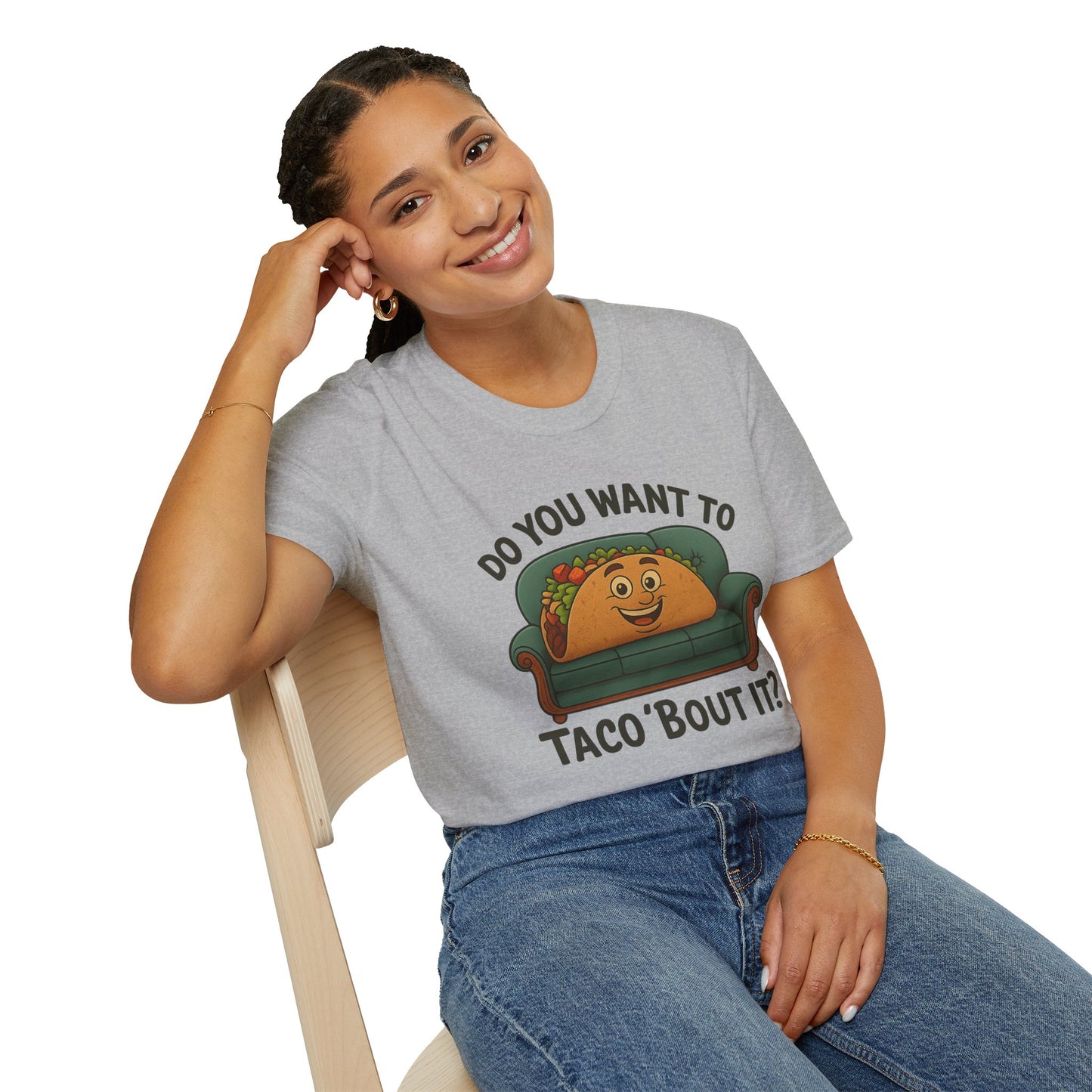 Do You Want to Taco ‘Bout It? Funny Taco Shirt - Cute Foodie Tee - Pun Humor Gift - Food Lover T-Shirt - Cinco de Mayo Outfit