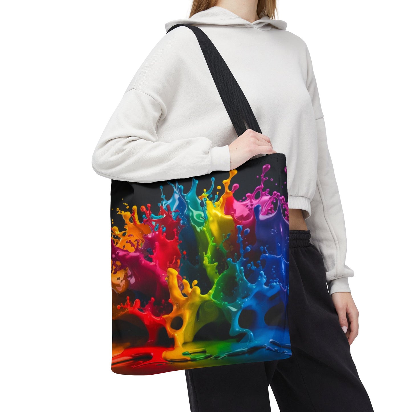 Colorful Splash Tote Bag - Vibrant Art for Every Occasion
