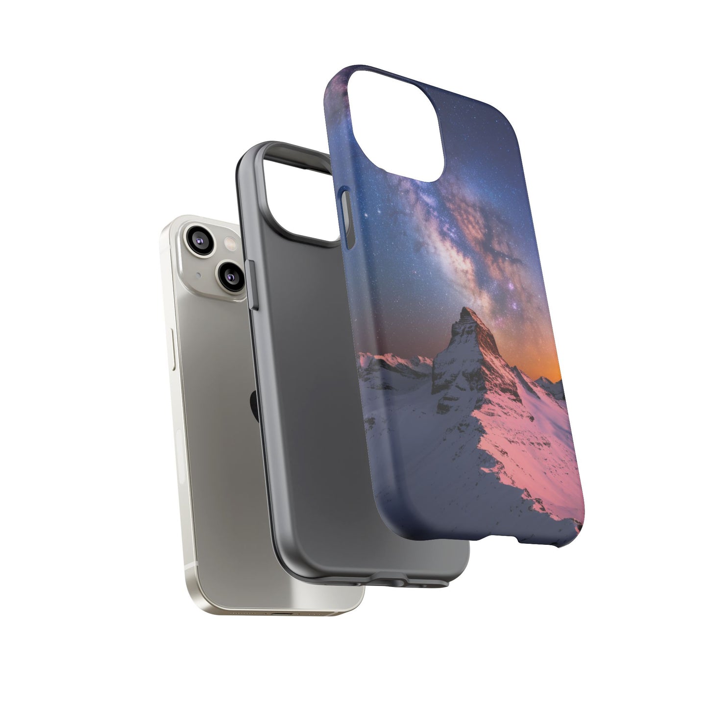 iPhone Case Mountain Top and Milky Way Nature Phone Case Unique Gift