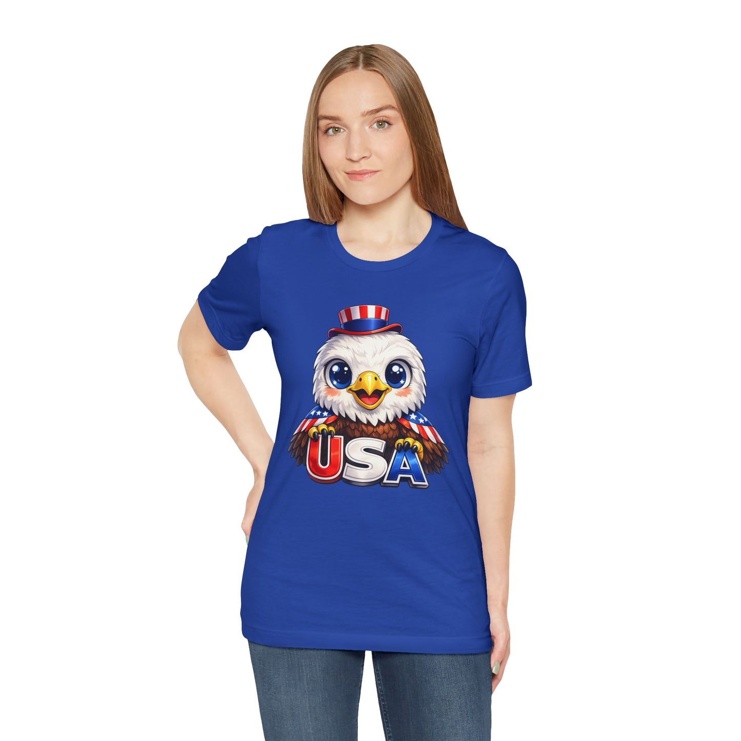 Cute USA Eagle Shirt, Patriotic Eagle T Shirt, Fourth Of July Shirt, American Flag Eagle Tee, Freedom Graphic Shirt, USA Pride Top