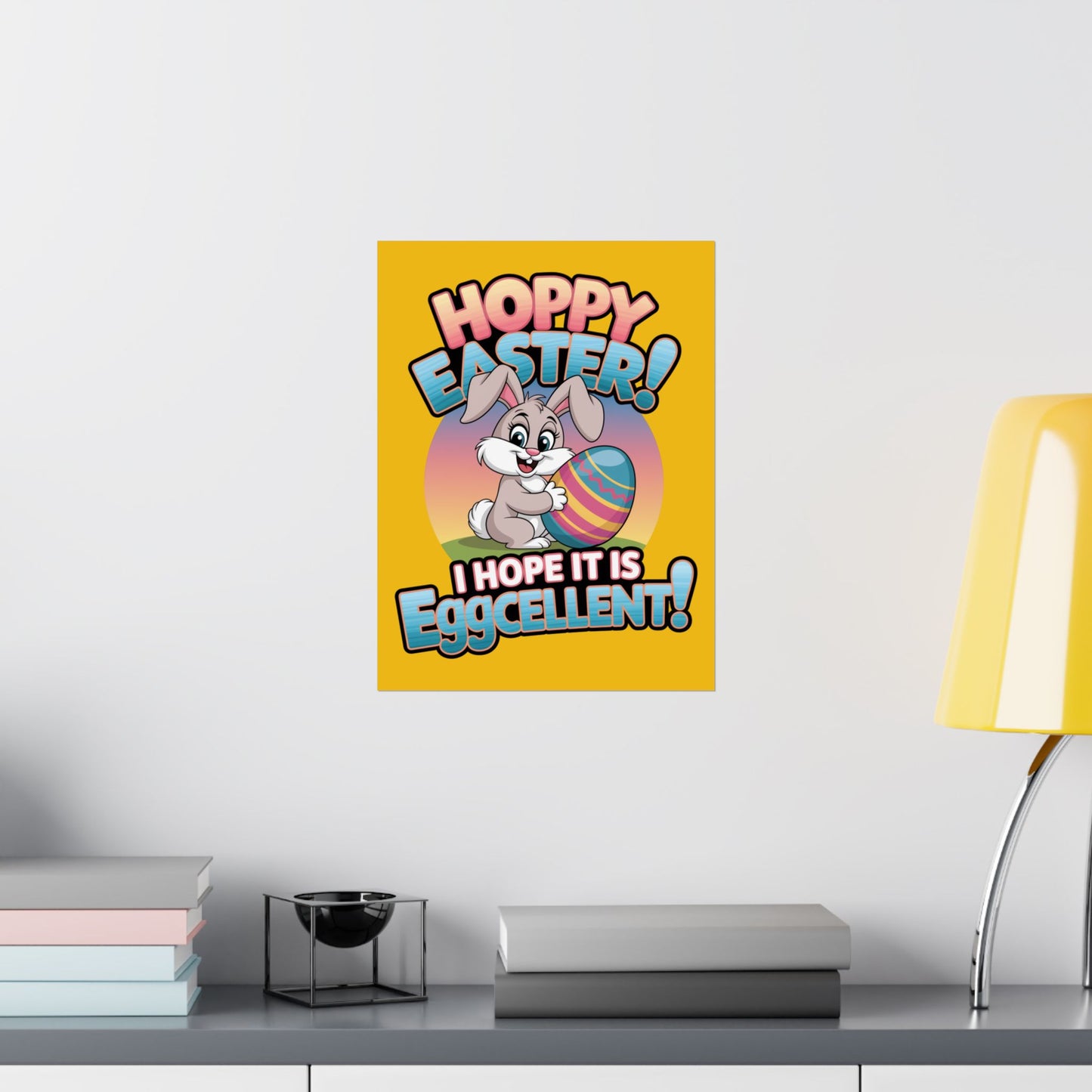 Easter Bunny Poster Easter Decor Easter Bunny Decor Home Decor Holiday Decorations Easter Art Wall Art