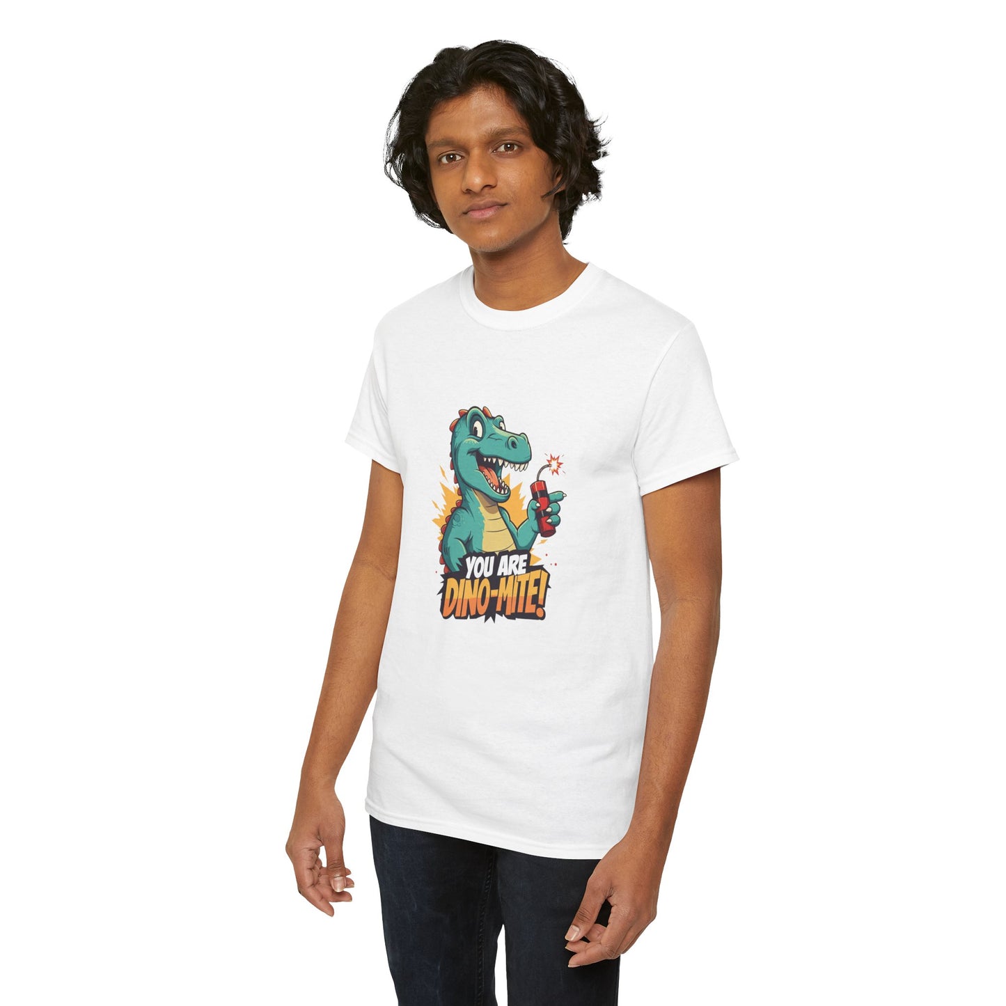 You Are Dino-Mite T-Shirt – Funny Dinosaur Graphic Tee | Cute T-Rex Shirt for Kids & Adults | Unisex Dino Lover Gift | Explosion Design