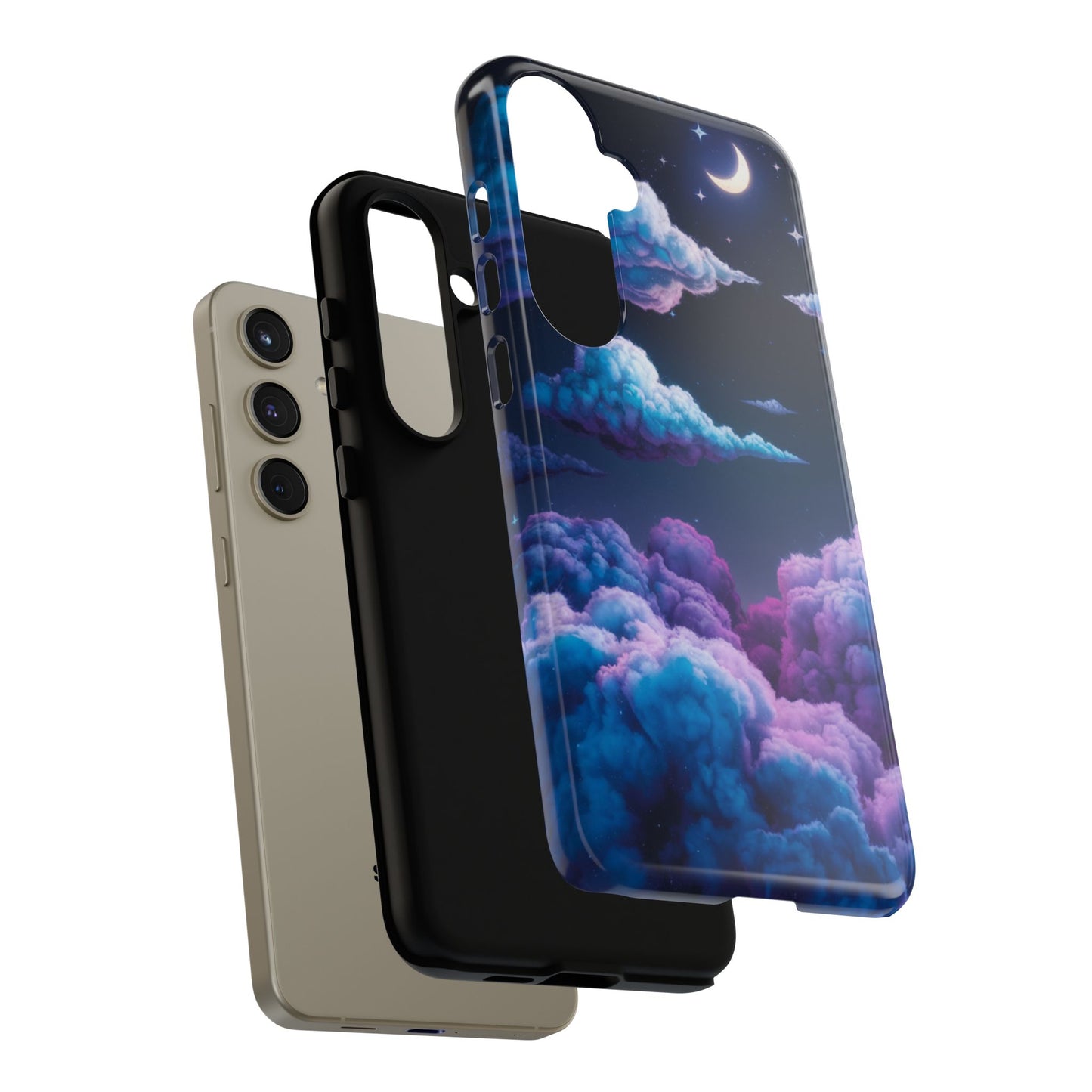 Dreamy Clouds & Moon Tough Samsung Galaxy Case