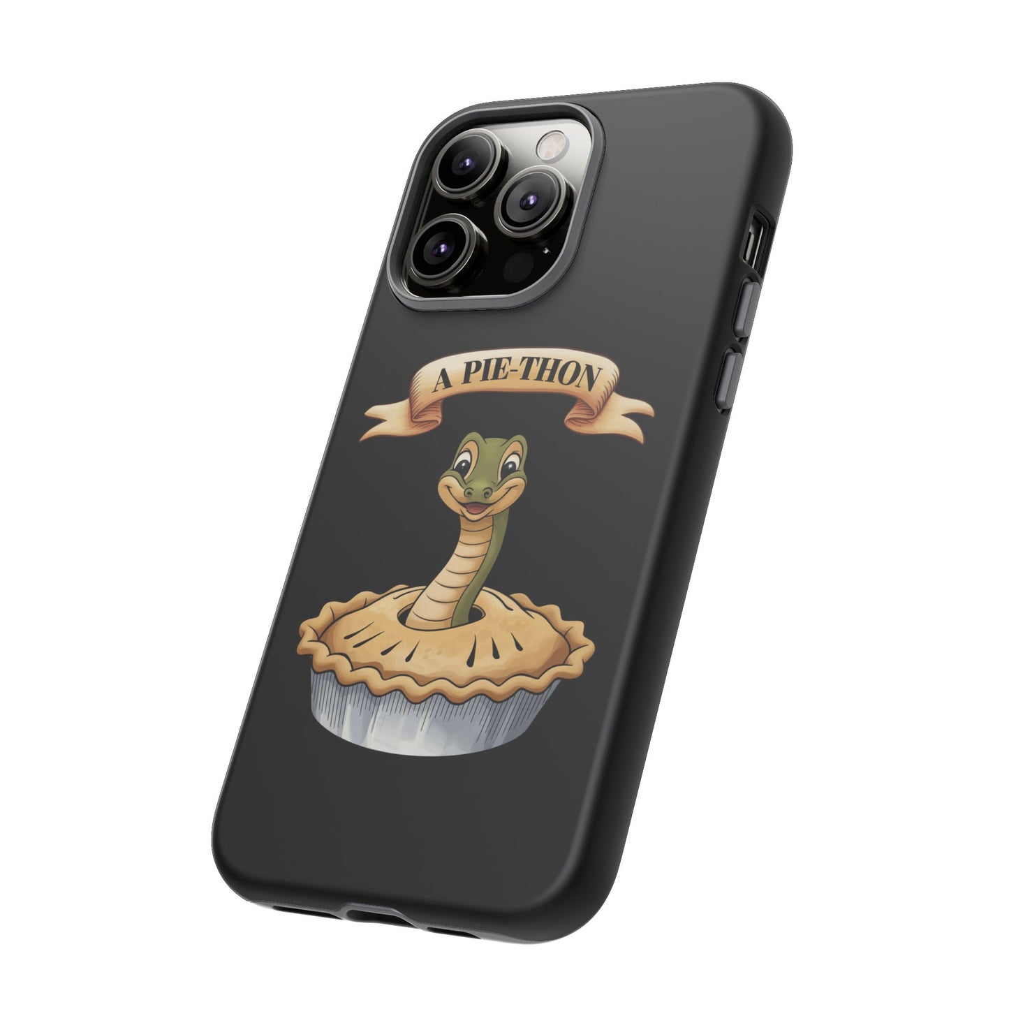 iPhone Case - 'Pie-Thon' Snake Pie Funny Tough Case