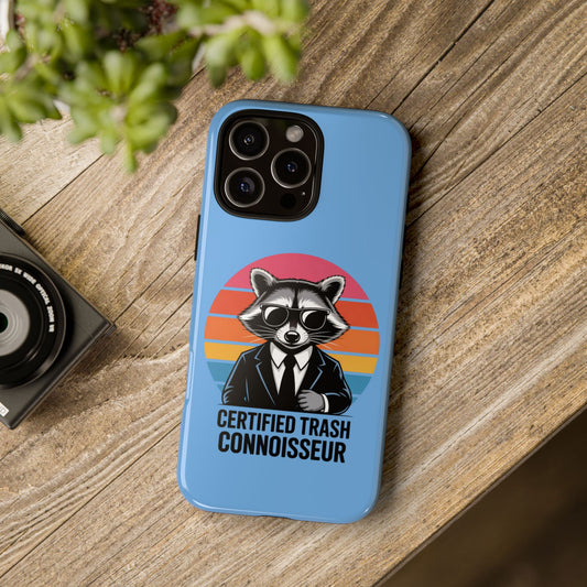 Humorous Raccoon Phone Case - Certified Trash Connoisseur