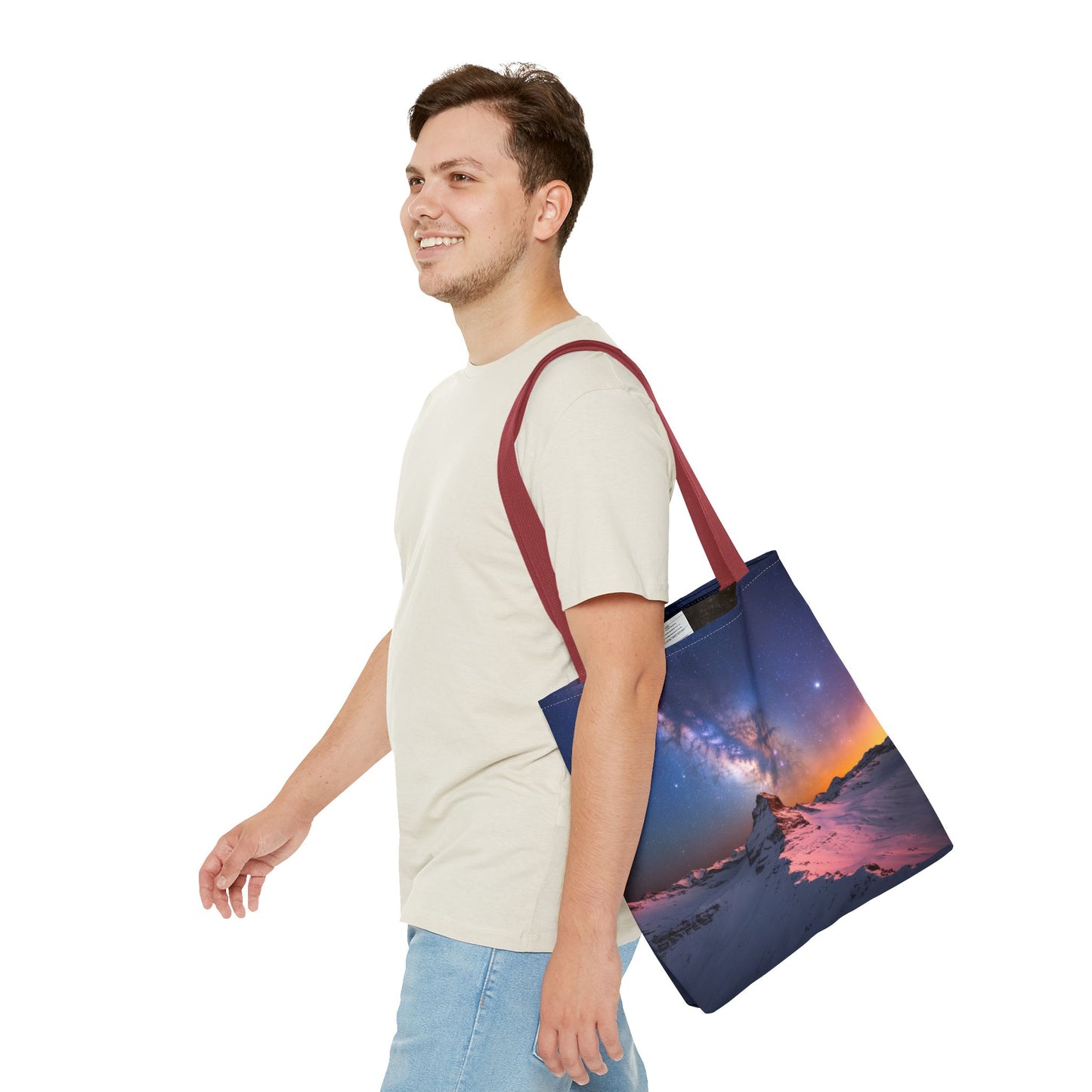 Stunning Mountain Galaxy Tote Bag - Nature Lover's Eco-Friendly Bag