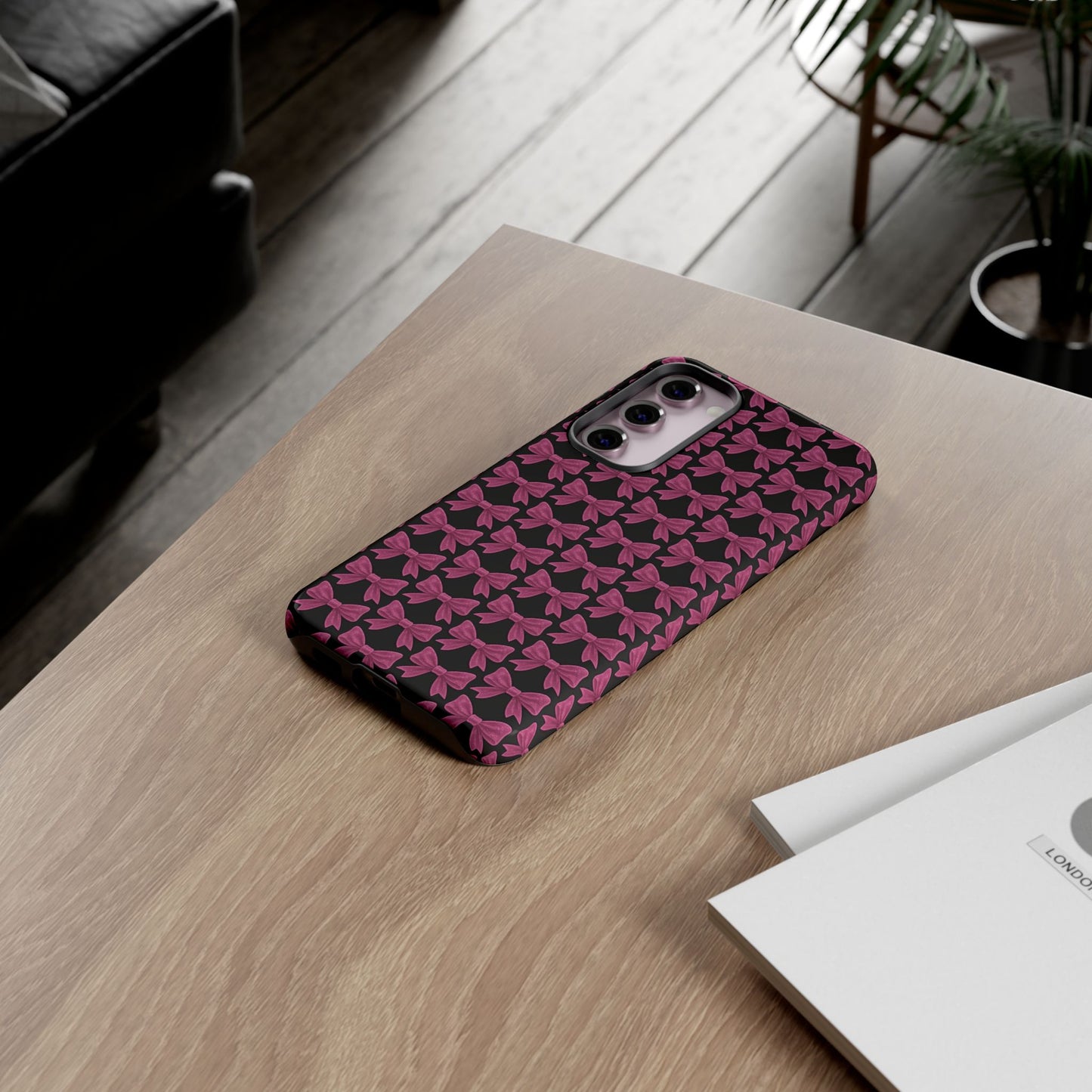 Pink Bow Samsung Case Coquette Aesthetic Phone Cover Cute Girly Phone Case Glossy Y2K Accessory Kawaii Samsung Case Gift
