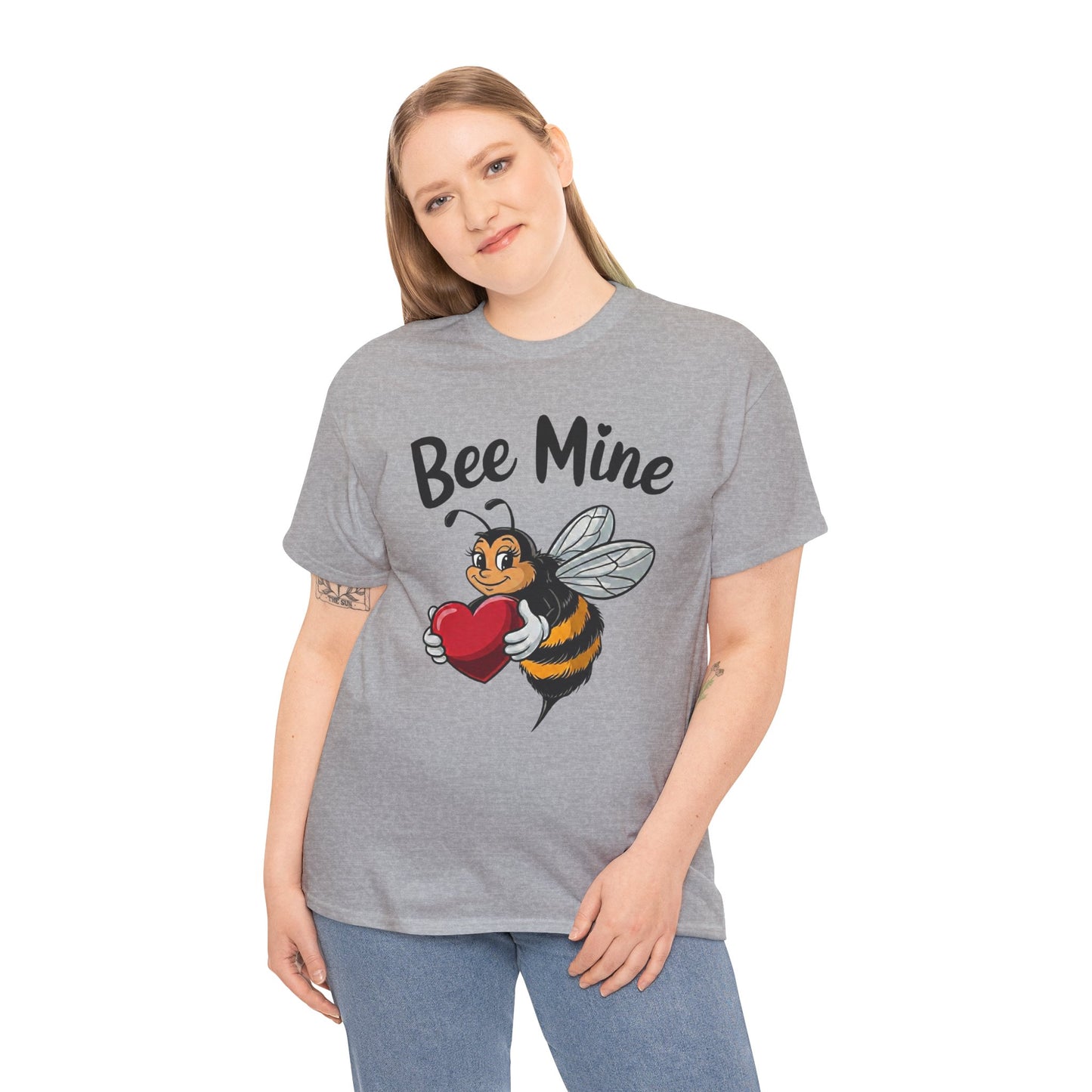 Bee Mine Shirt, Cute Valentine Shirt, Bee Love T Shirt, Funny Valentine Pun Tee, Heart Bee Graphic Shirt, Valentine Gift