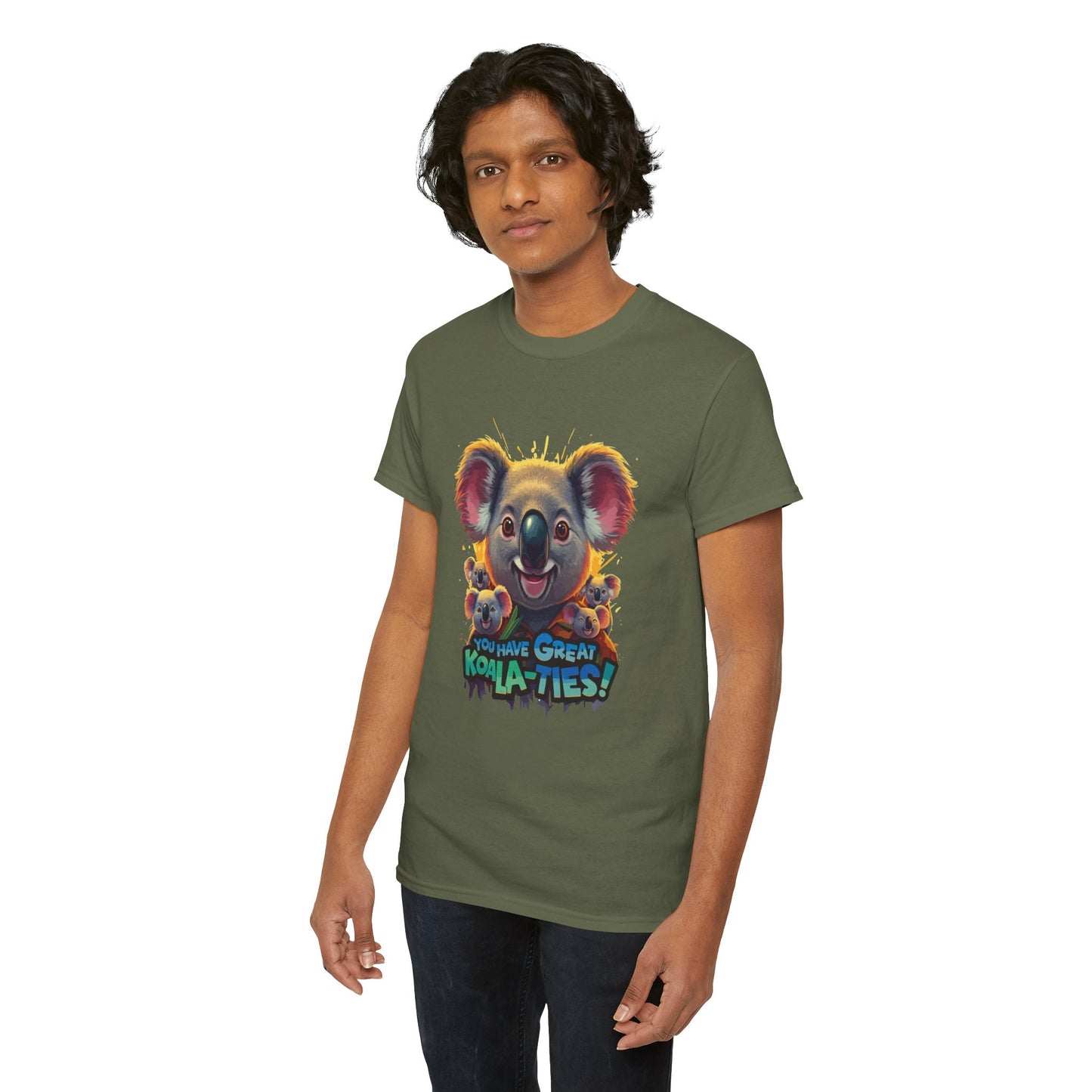 You Have Great Koala‑ties Tee – Cute Koala Pun T‑Shirt, Animal Lover Gift, Funny Wildlife Graphic, Unisex Casual Tee