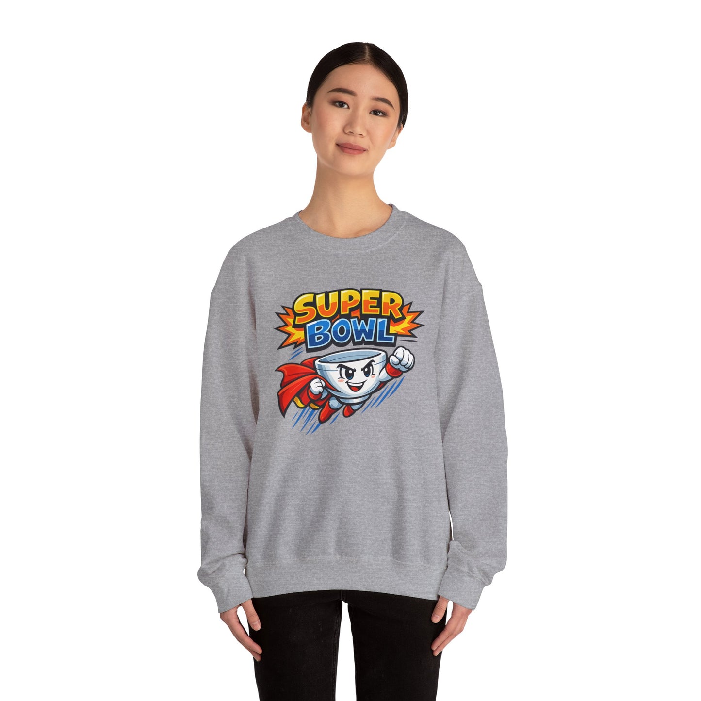 Super Bowl Sweatshirt, Funny Super Bowl Crewneck, Football Party Sweatshirt, Game Day Pullover, Bowl Pun Shirt, Unisex Graphic Crew