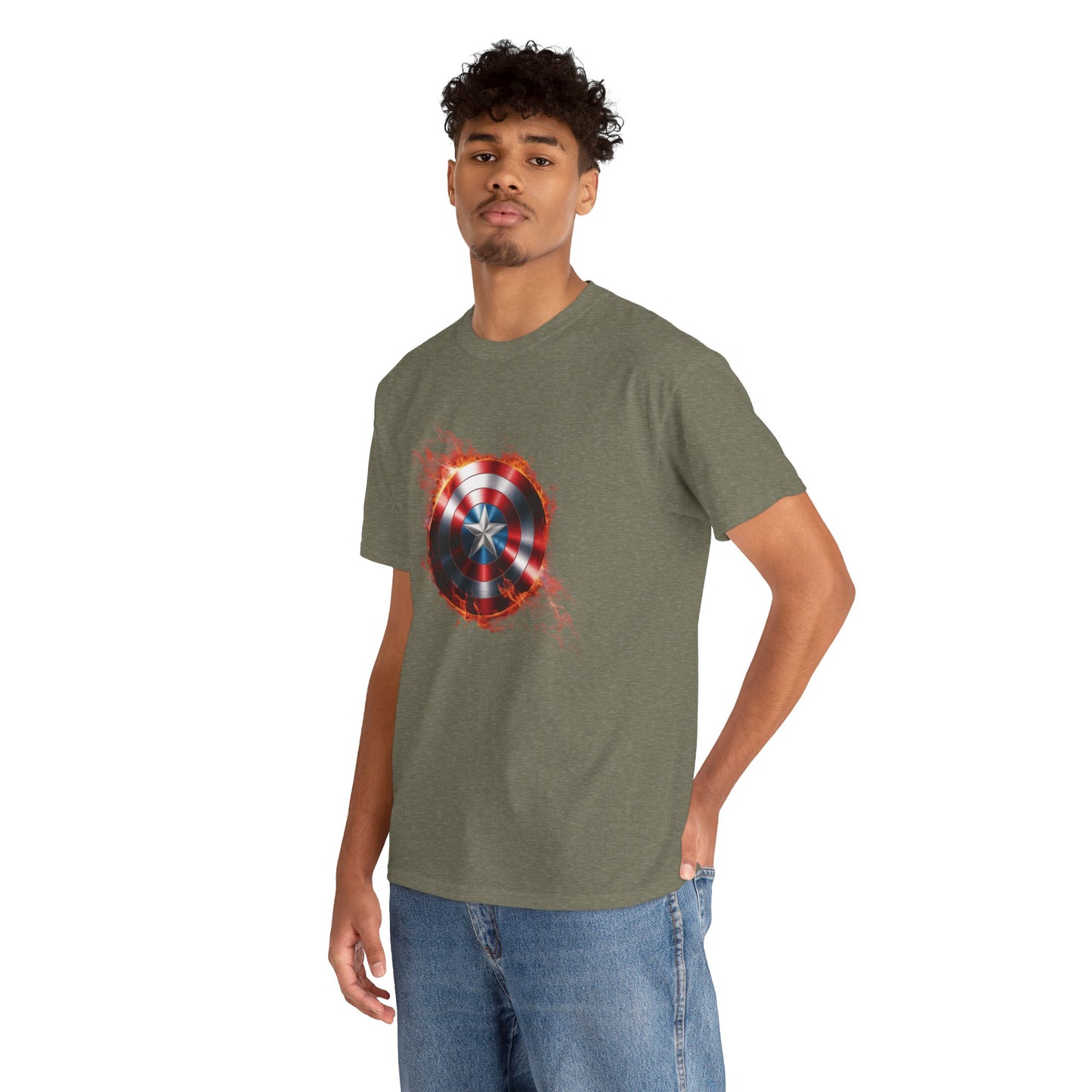 Captain America Flame Tee