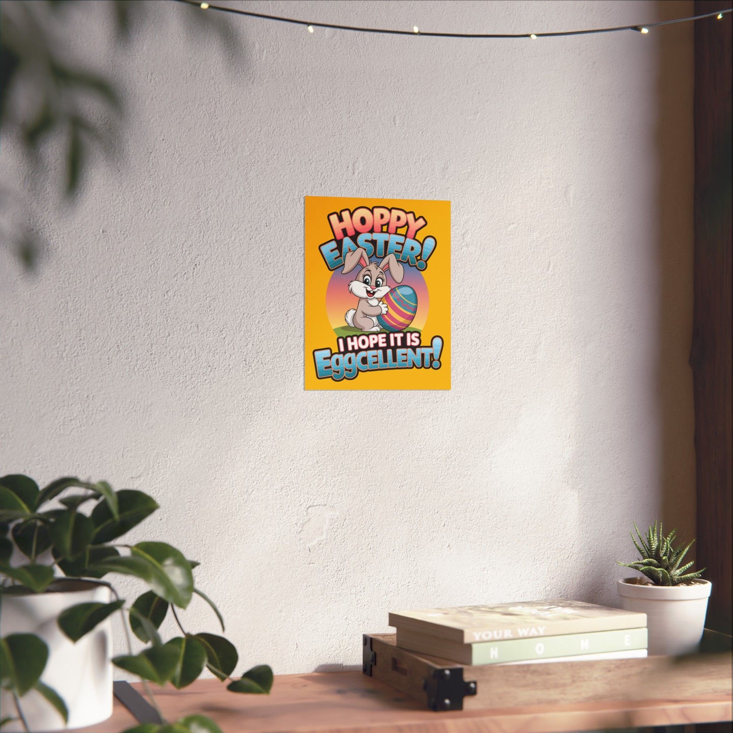 Easter Bunny Poster Easter Decor Easter Bunny Decor Home Decor Holiday Decorations Easter Art Wall Art