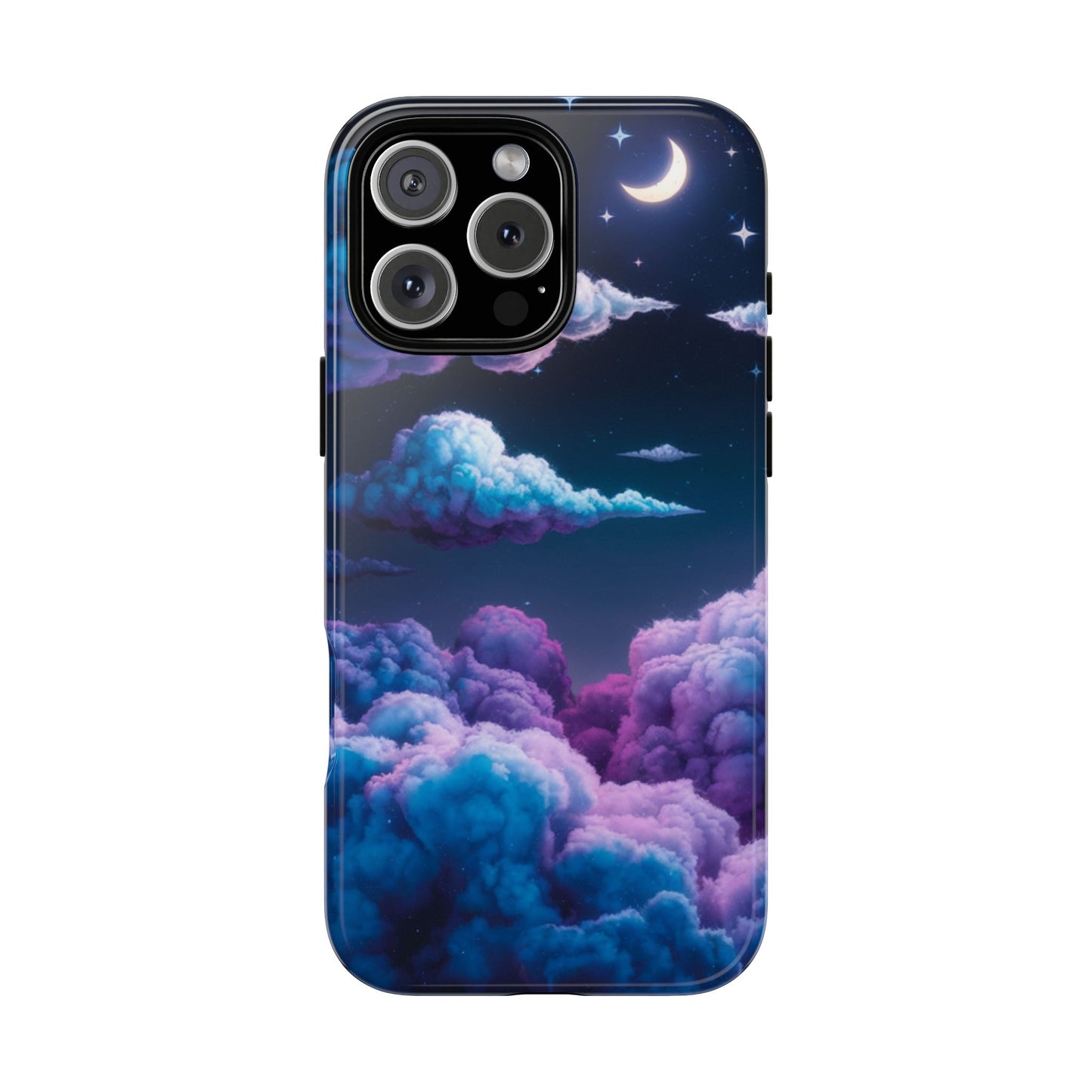 Dreamy Clouds & Moon Tough iPhone Case