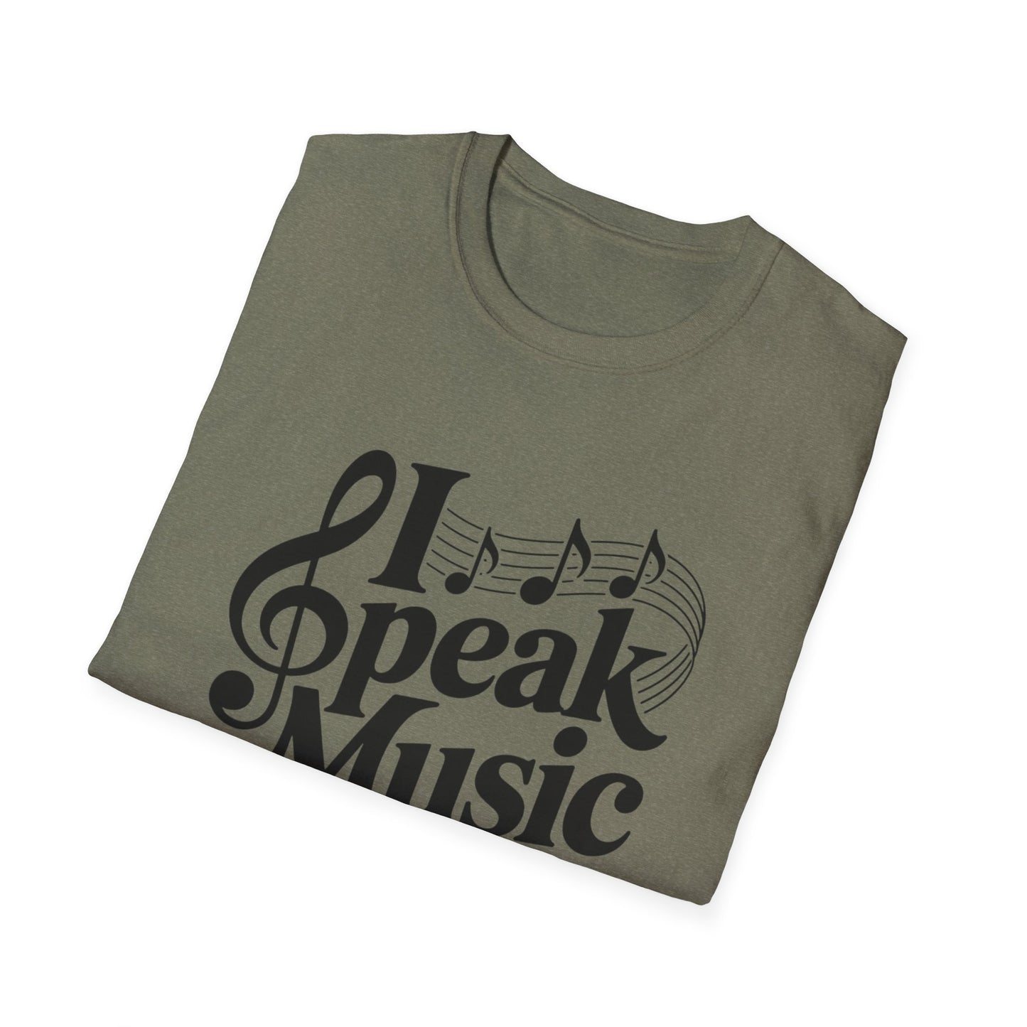 I Speak Music Shirt | Funny Music Lover T-Shirt | Gift for Musicians, Choir, Band Teachers & Music Students | Treble Clef Graphic Tee