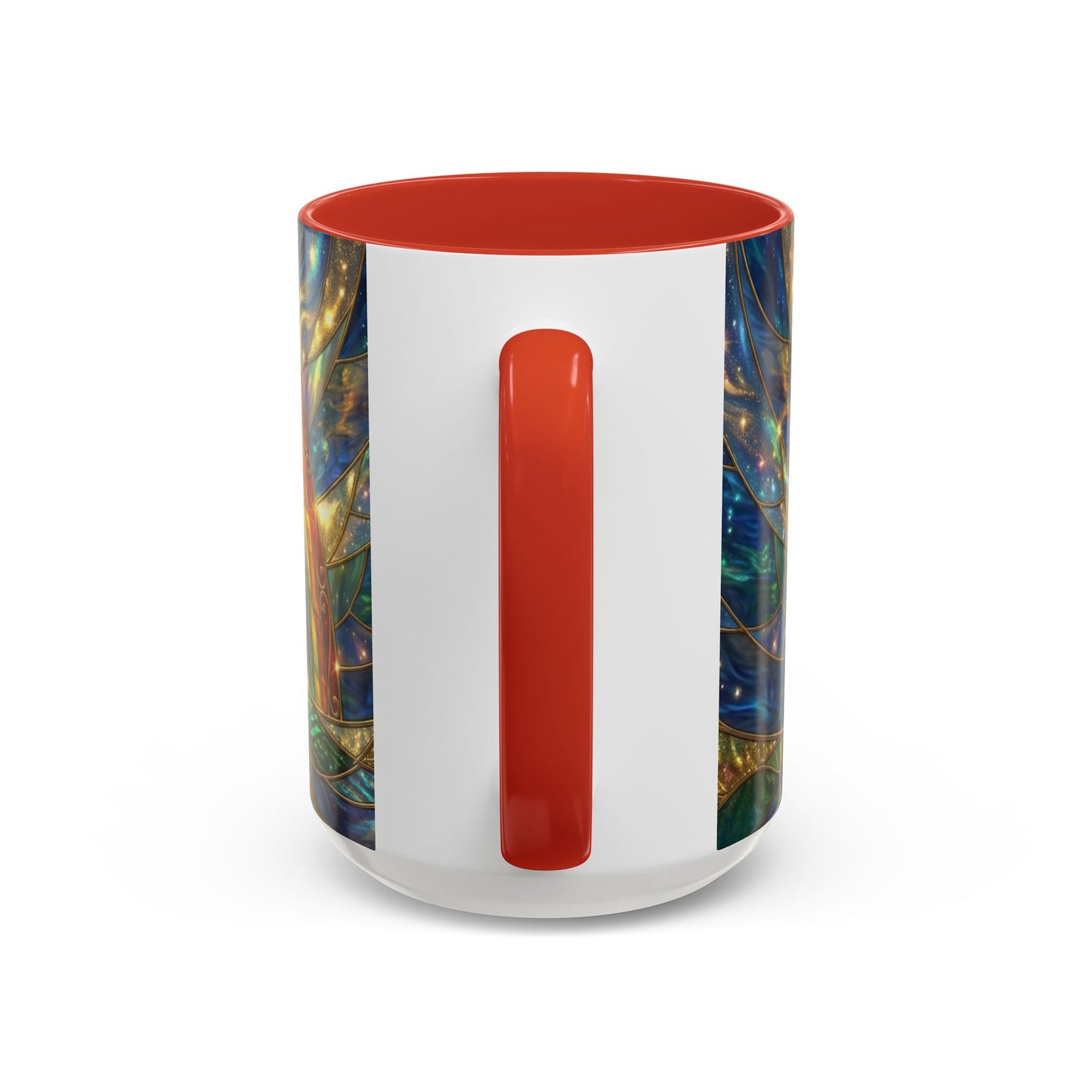 Stained Glass Pot of Gold Mug, Rainbow Coffee Cup, St Patricks Day Gift, Magical Fantasy Tea Mug, Celestial Drinkware, Lucky Irish Gift